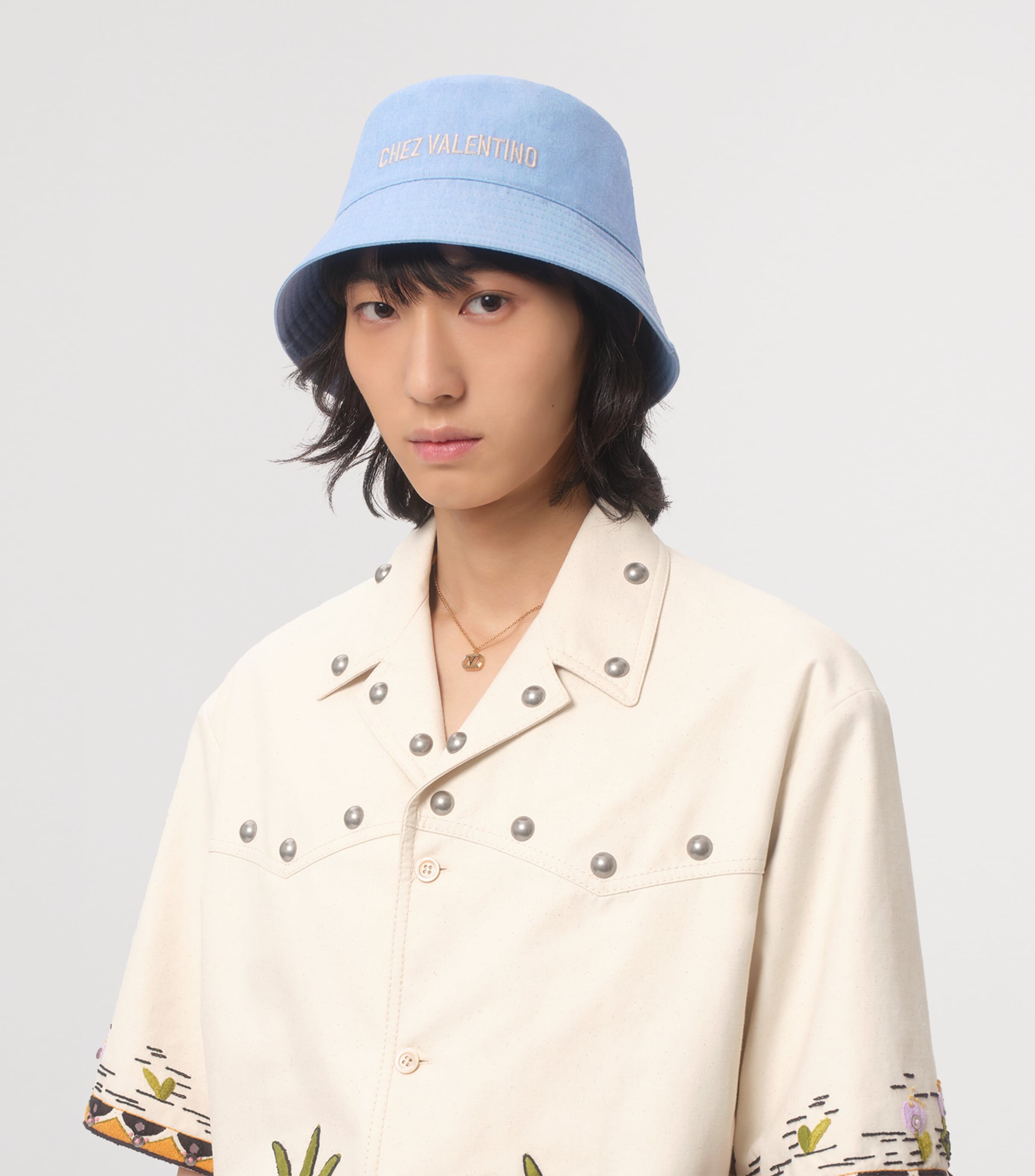 Cotton Chez Valentino Bucket Hat DYS Image 2