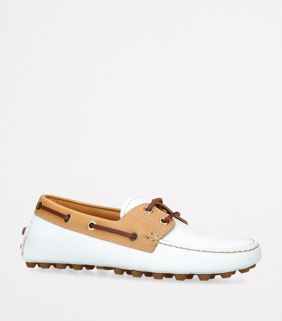 Suede Gommino Macro Loafers WHITE/OTH Image 3