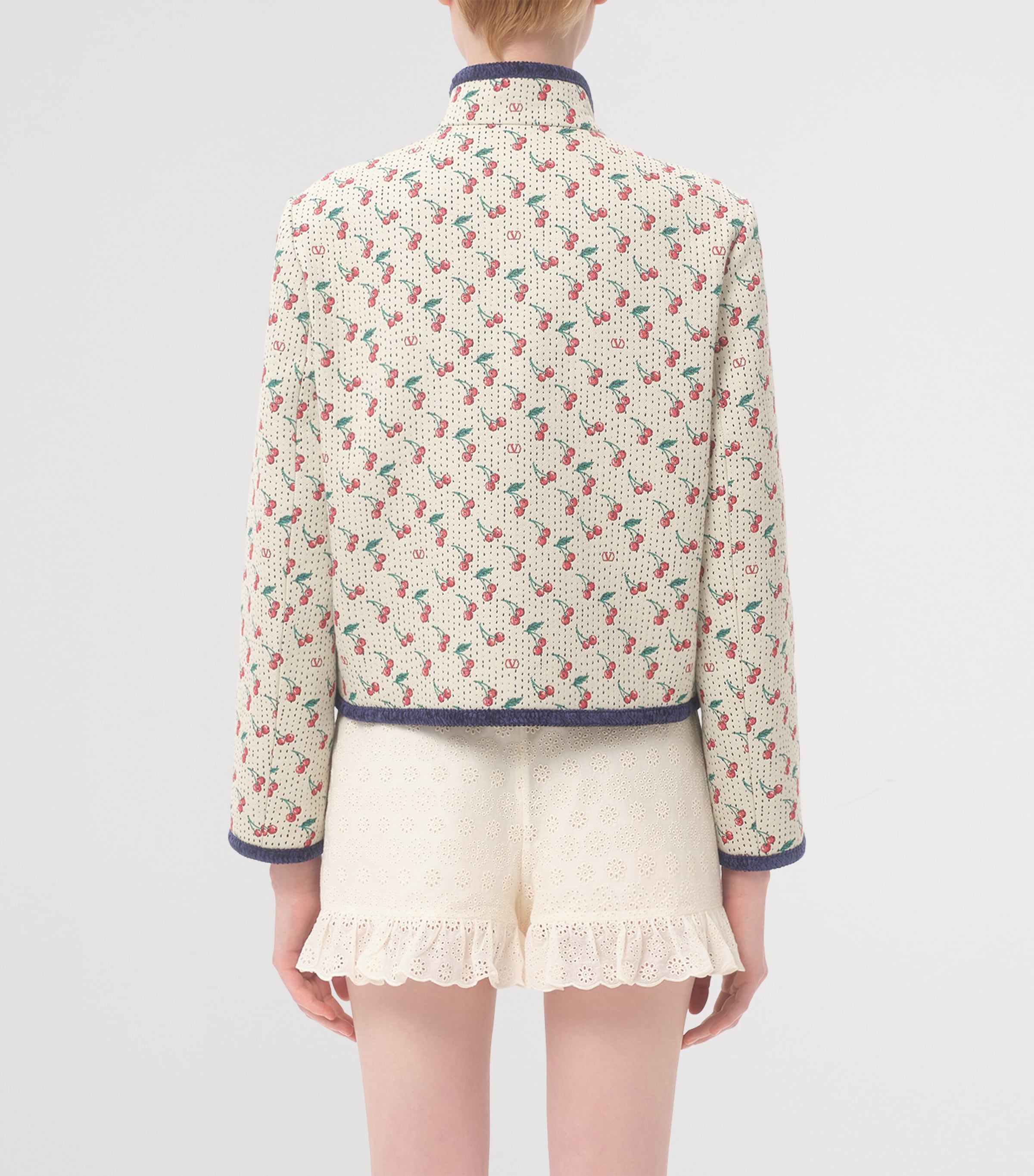 ジャケット VALENTINO EMBROIDERED JACQUARD JACKET VALENTINO GARAVANI Crystal-embellished metallic wool-blend