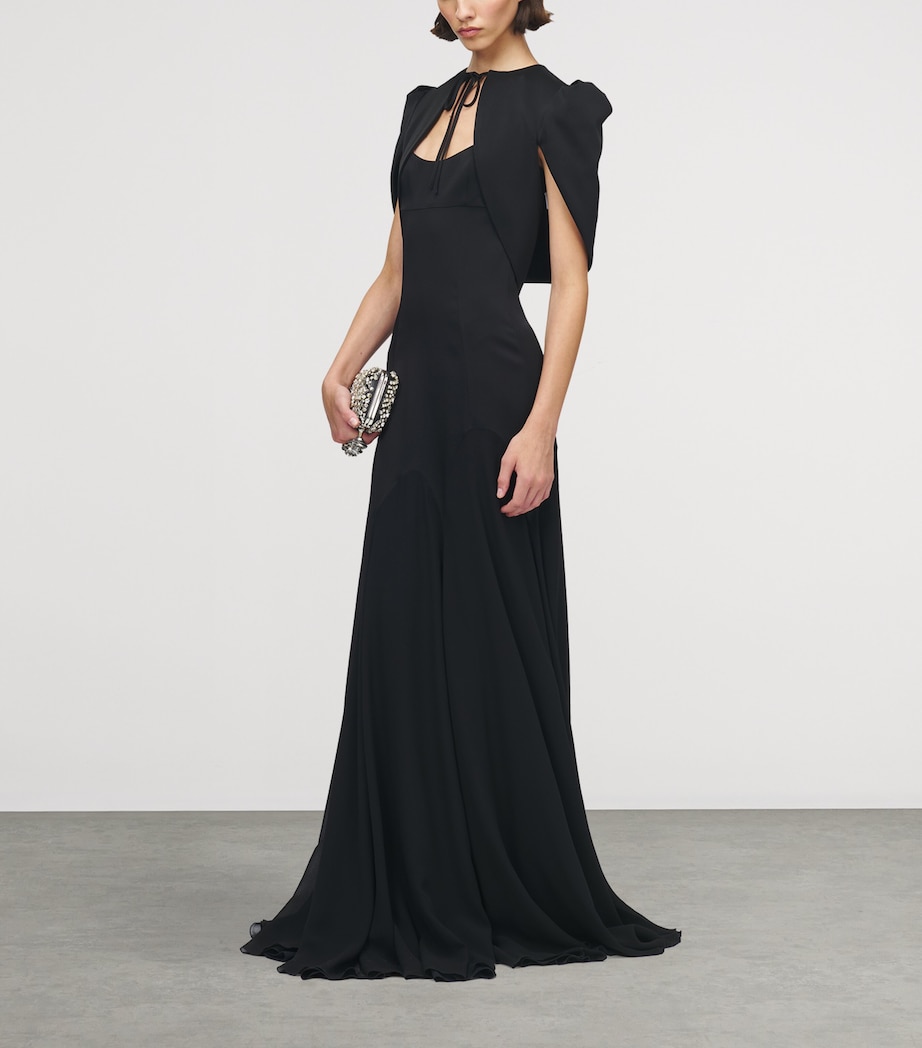 Crepe Cropped Jacket 1000 Image 3