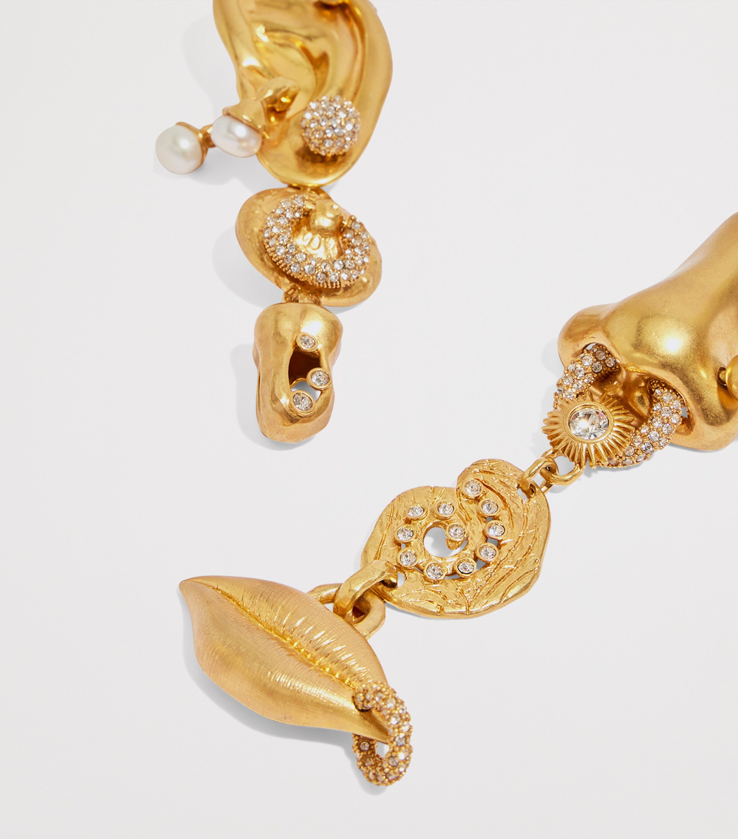 Schiaparelli Anatomic Bijoux Drop Earrings Gold Image 5