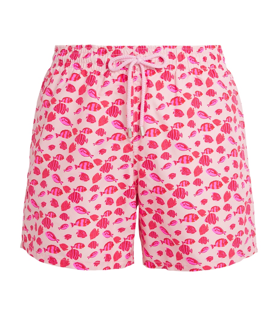 Fish Print Moorea Swim Shorts 159-PEONY Image 1