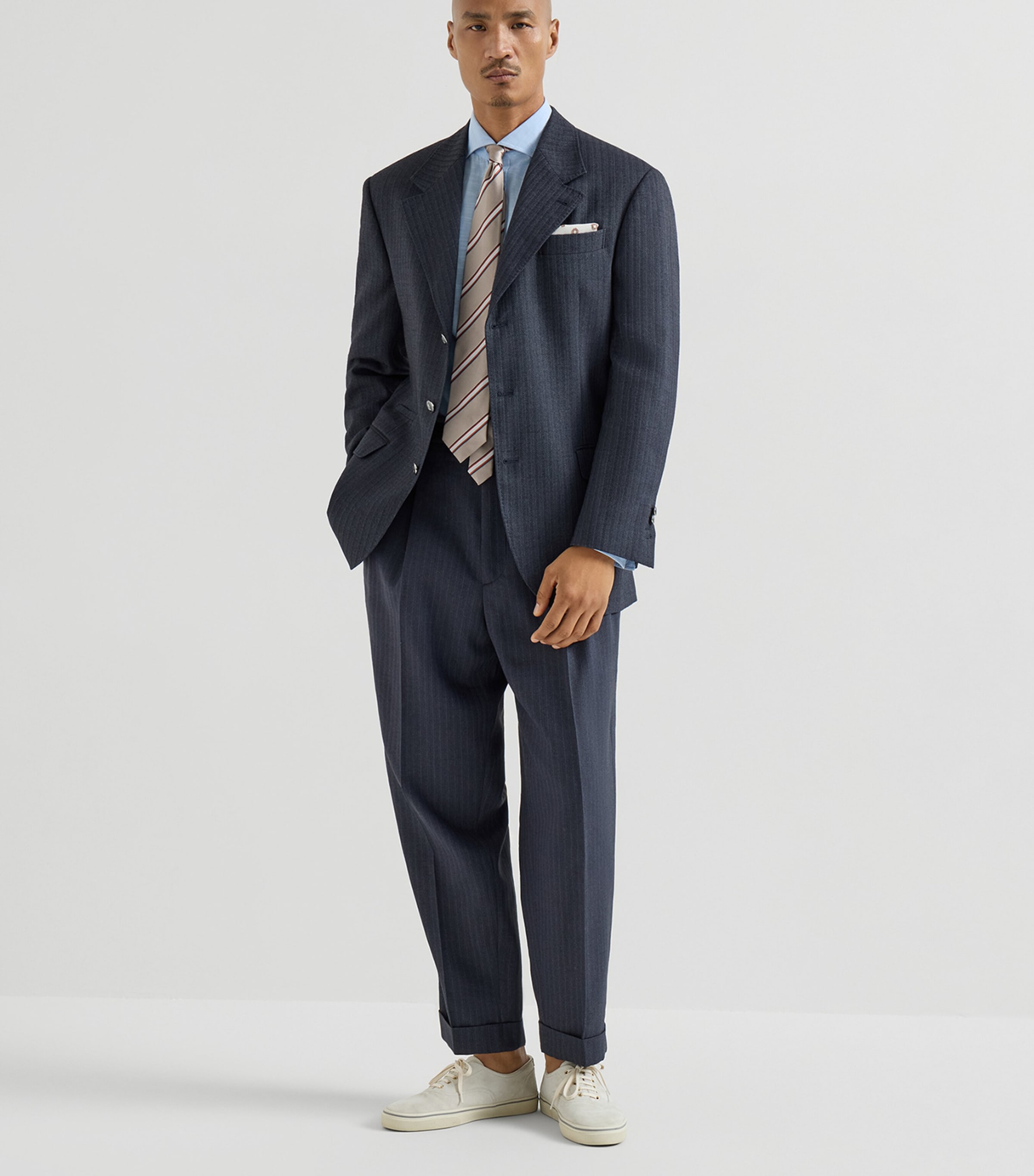 Brunello Cucinelli Mens Cotton Oxford Shirt Image 2