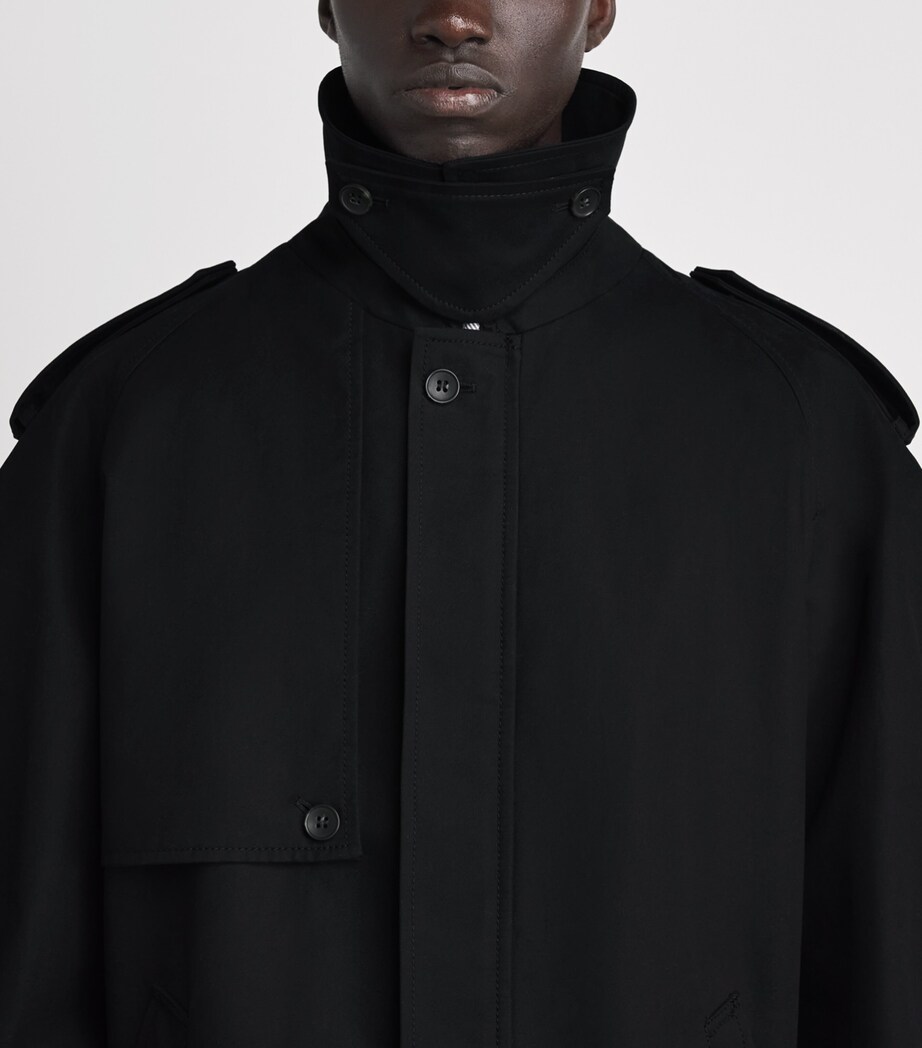 MM6 Maison Margiela Mens Cotton Twill Jacket Black Image 3