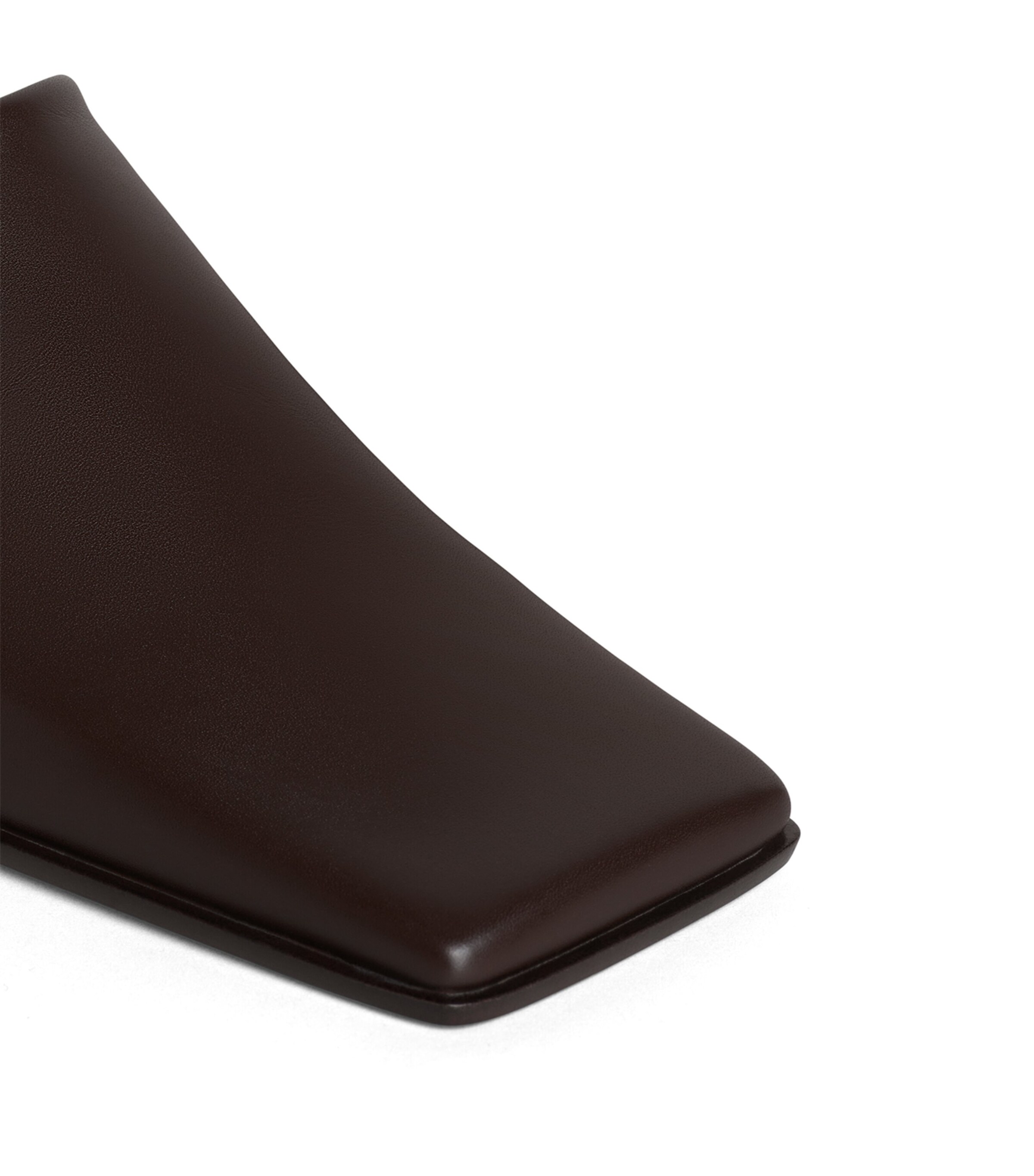 Alaïa Leather-Suede Square-Toe Loafers Marron Fonce Image 4