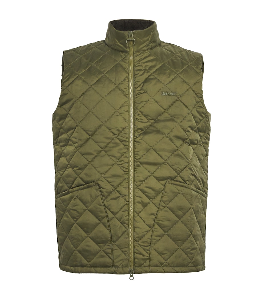 Quilted Monty Gilet OLIVE Image 1