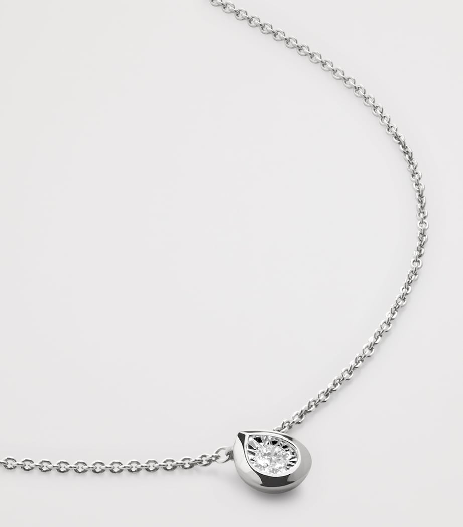 Sterling Silver and Diamond Necklace STERLING SILVER Image 2