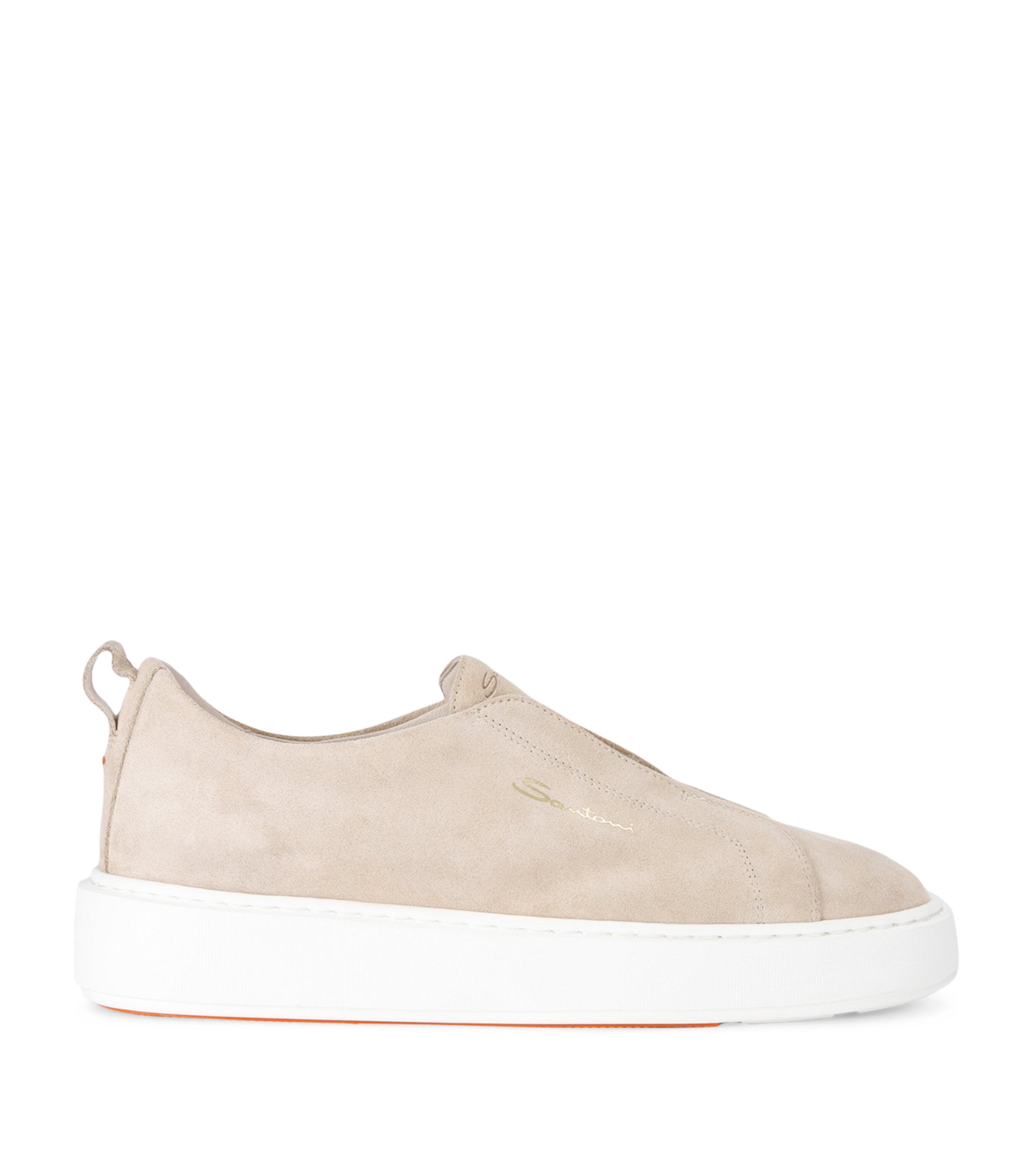 Suede Victory Slip-On Sneakers BEIGE Image 1