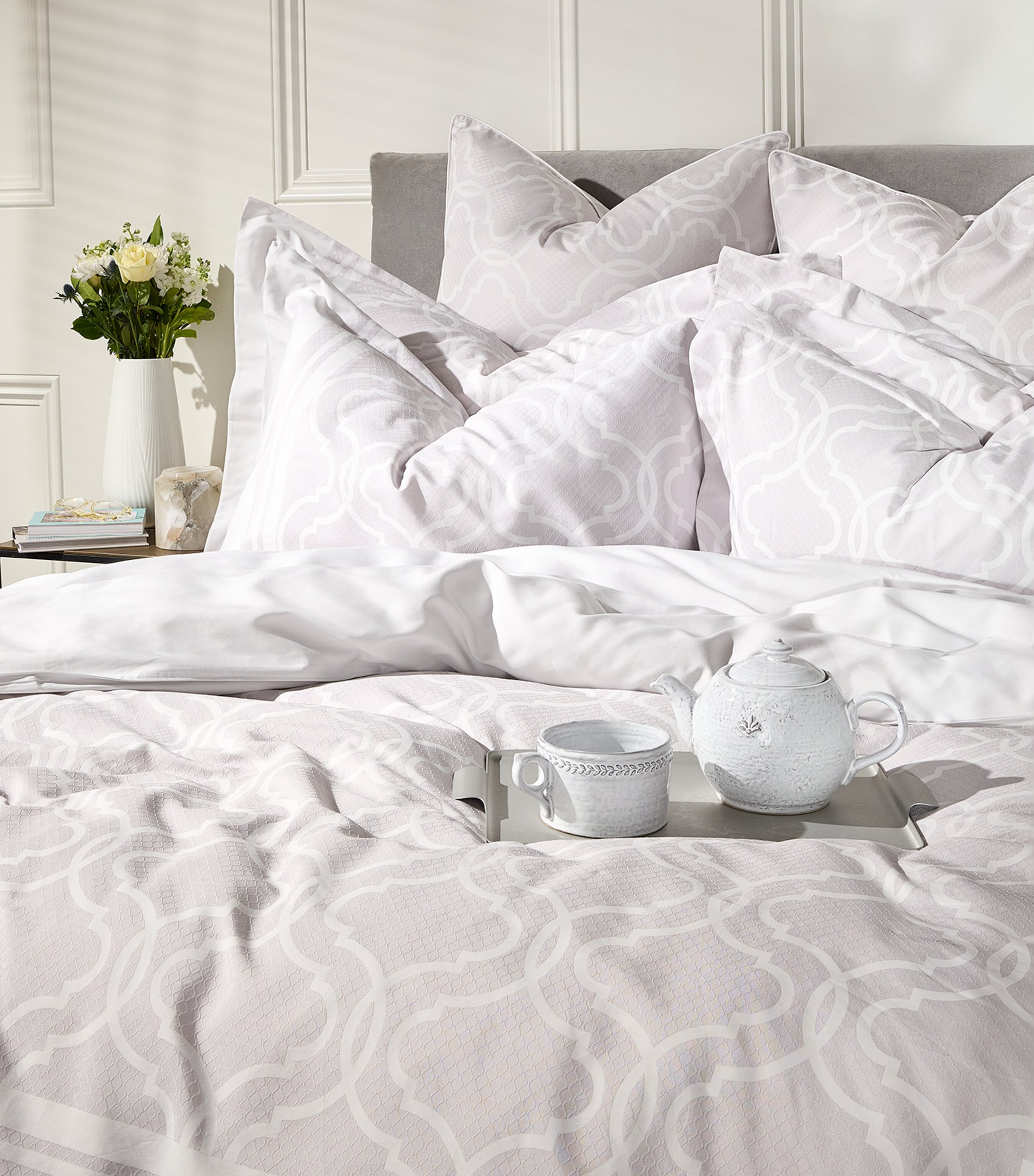 Roowa Super King Fitted Sheet (180cm x 200cm) PERLE Image 3