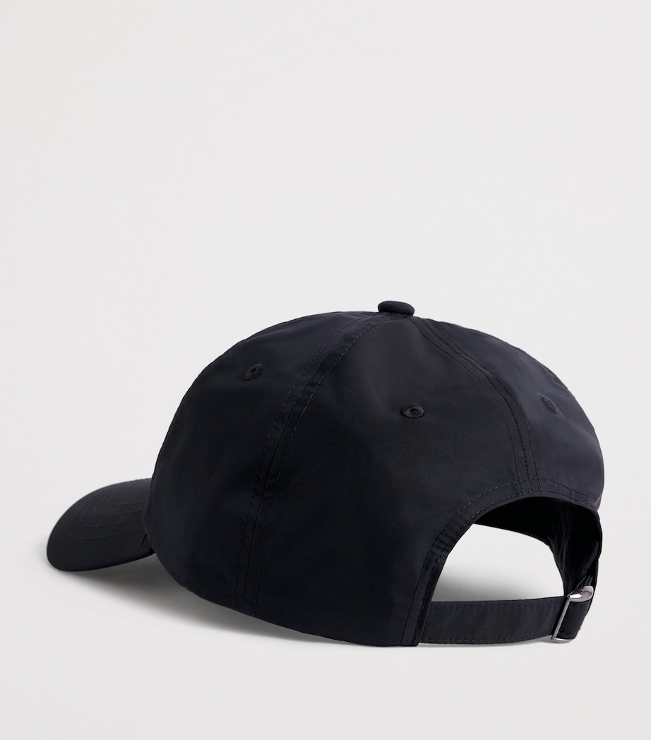 Moose Knuckles Cotton Logo Baseball Cap Black Image 3