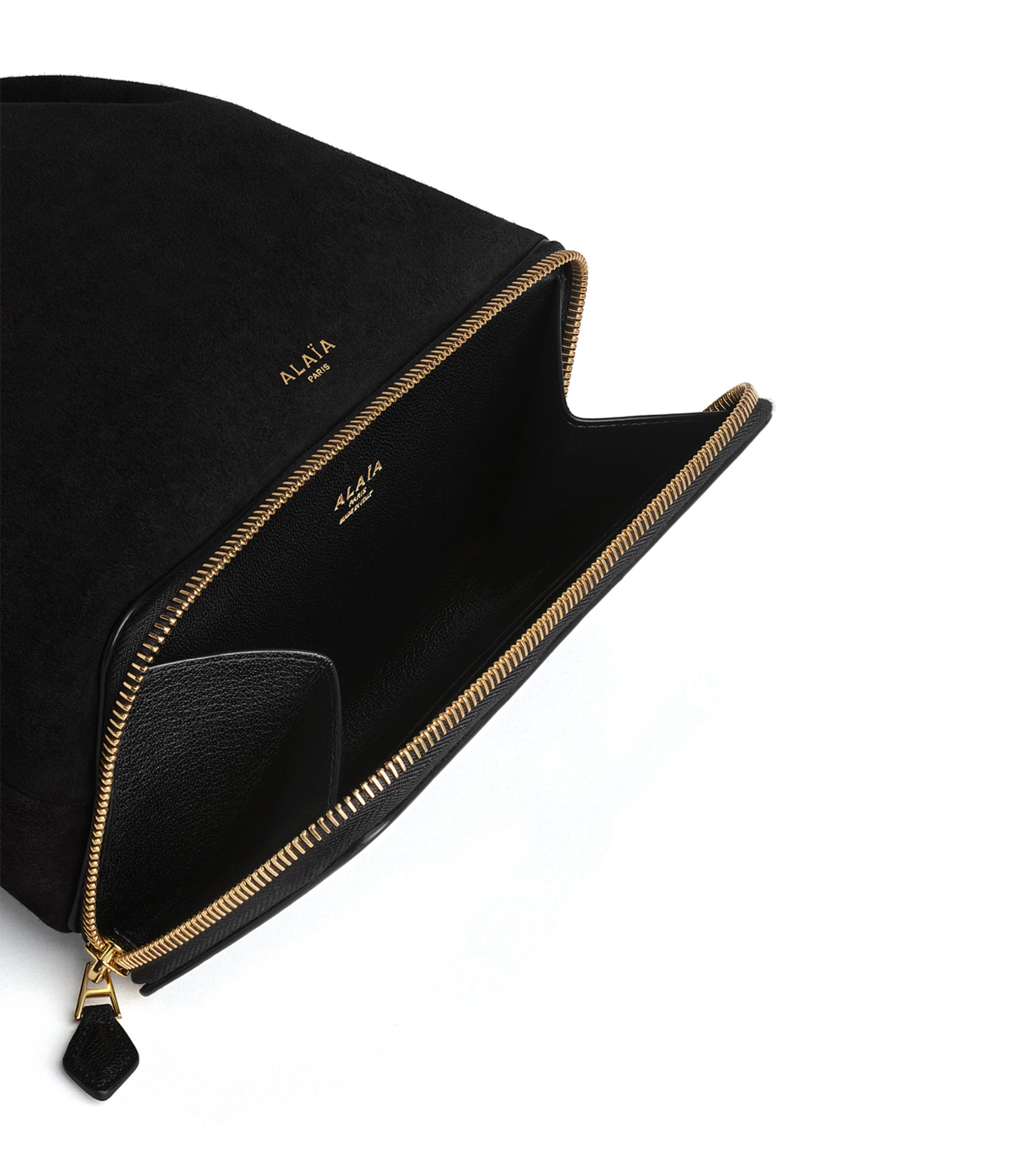 Alaïa Suede Le Ponchon Cross-Body Bag Noir Image 3