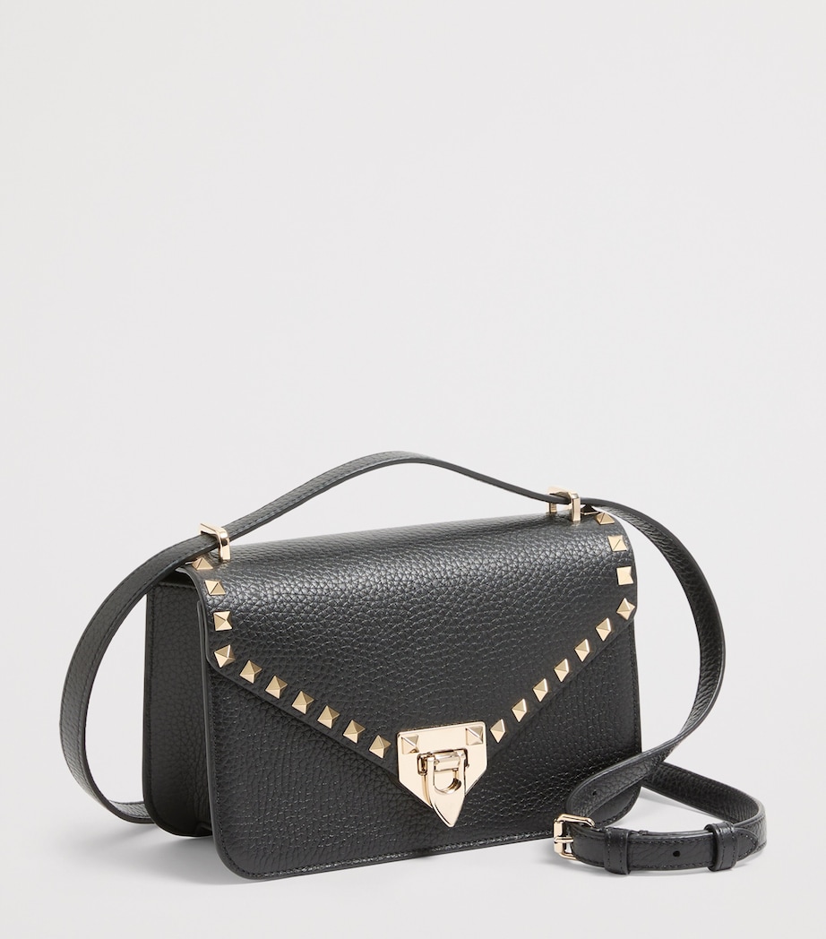 Valentino Garavani Grained Leather Rockstud Shoulder Bag Image 2
