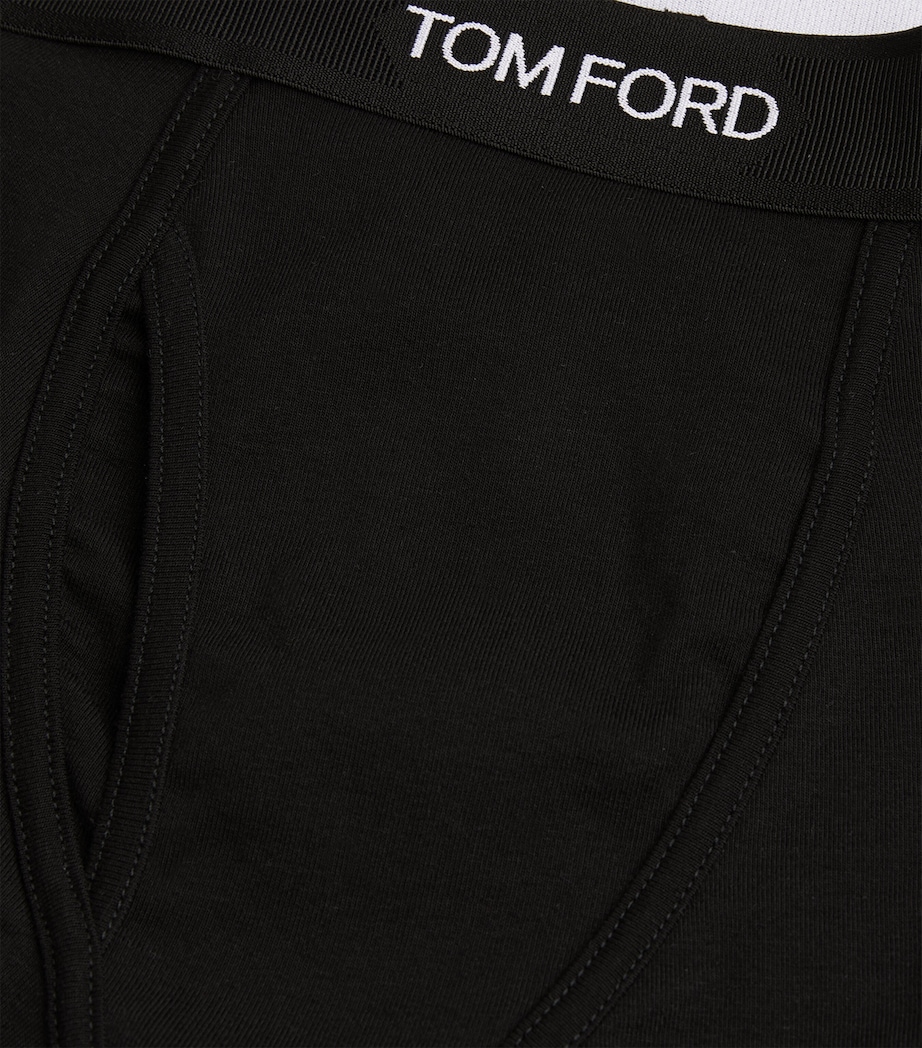 Stretch-Cotton Logo Boxers 002 BLACK Image 10