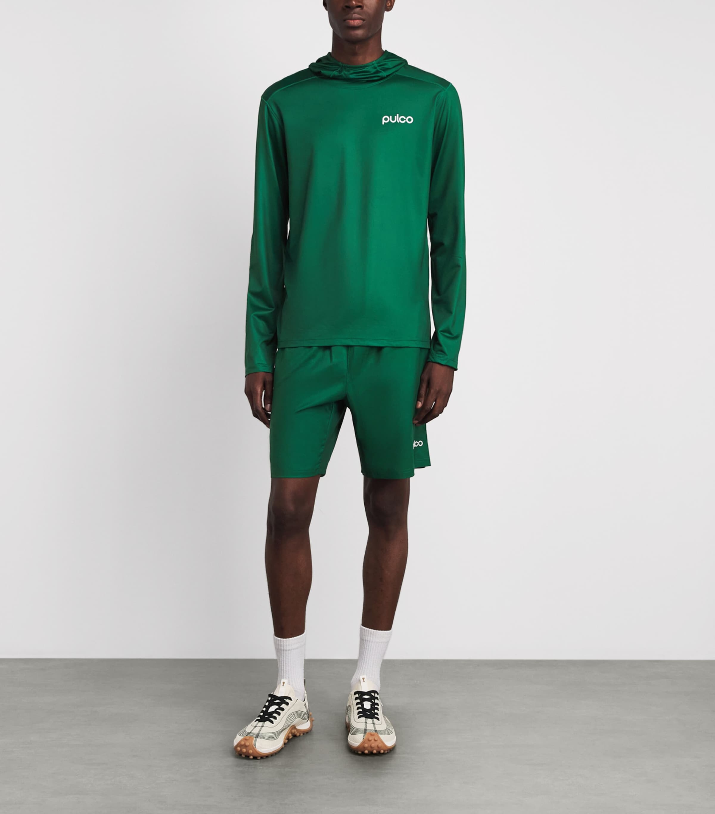 Pulco Studios Mens Hooded Playing Top Court Green Image 2