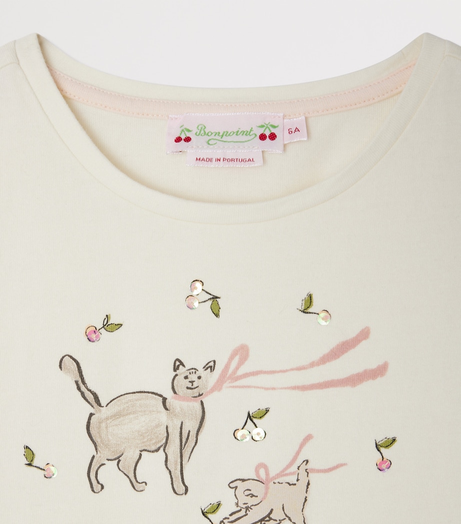 Cotton Printed T-Shirt (4-8 Years) UPB ECRU Image 3