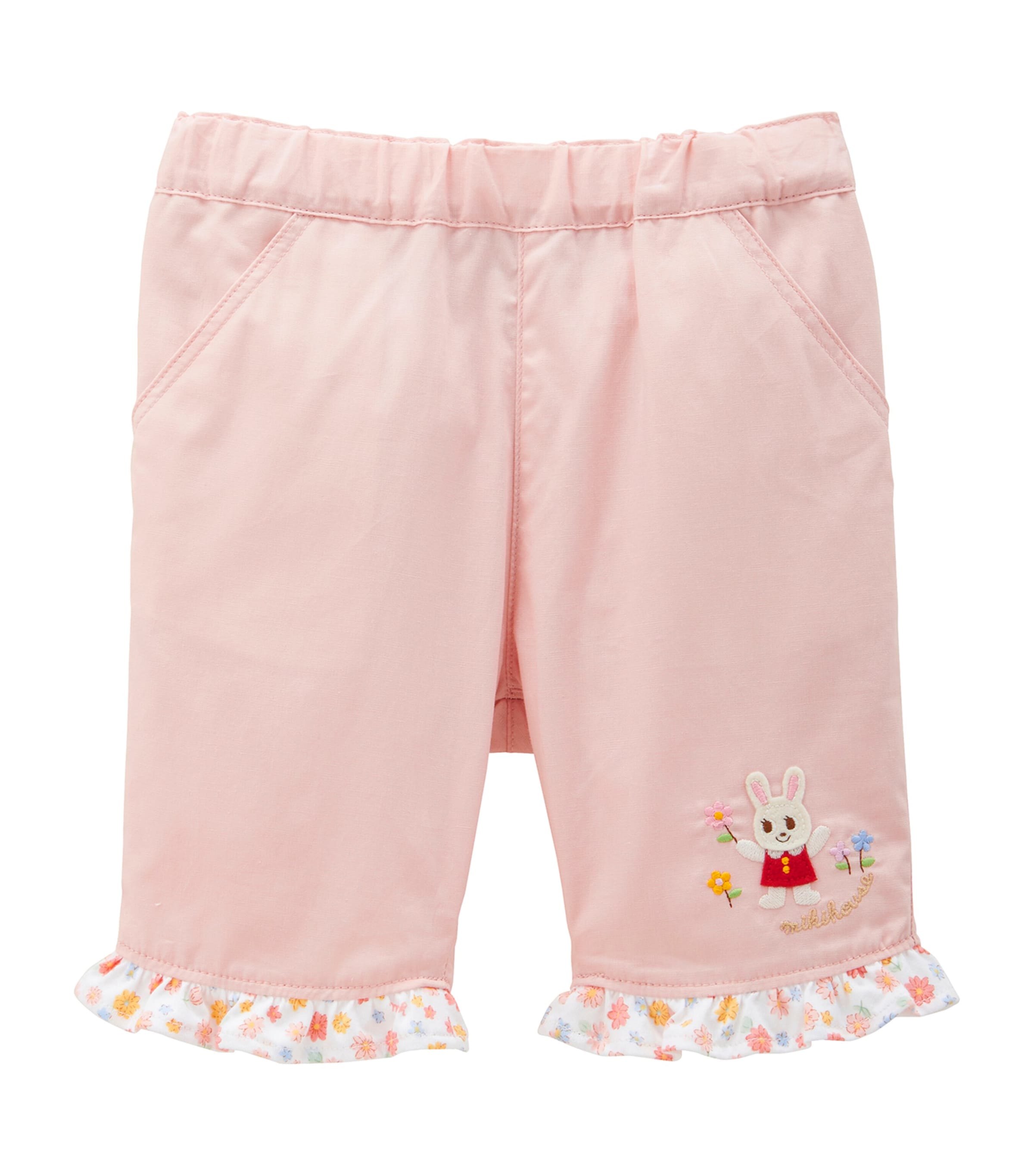 Miki House Kids' Elasticated Trousers In Pink