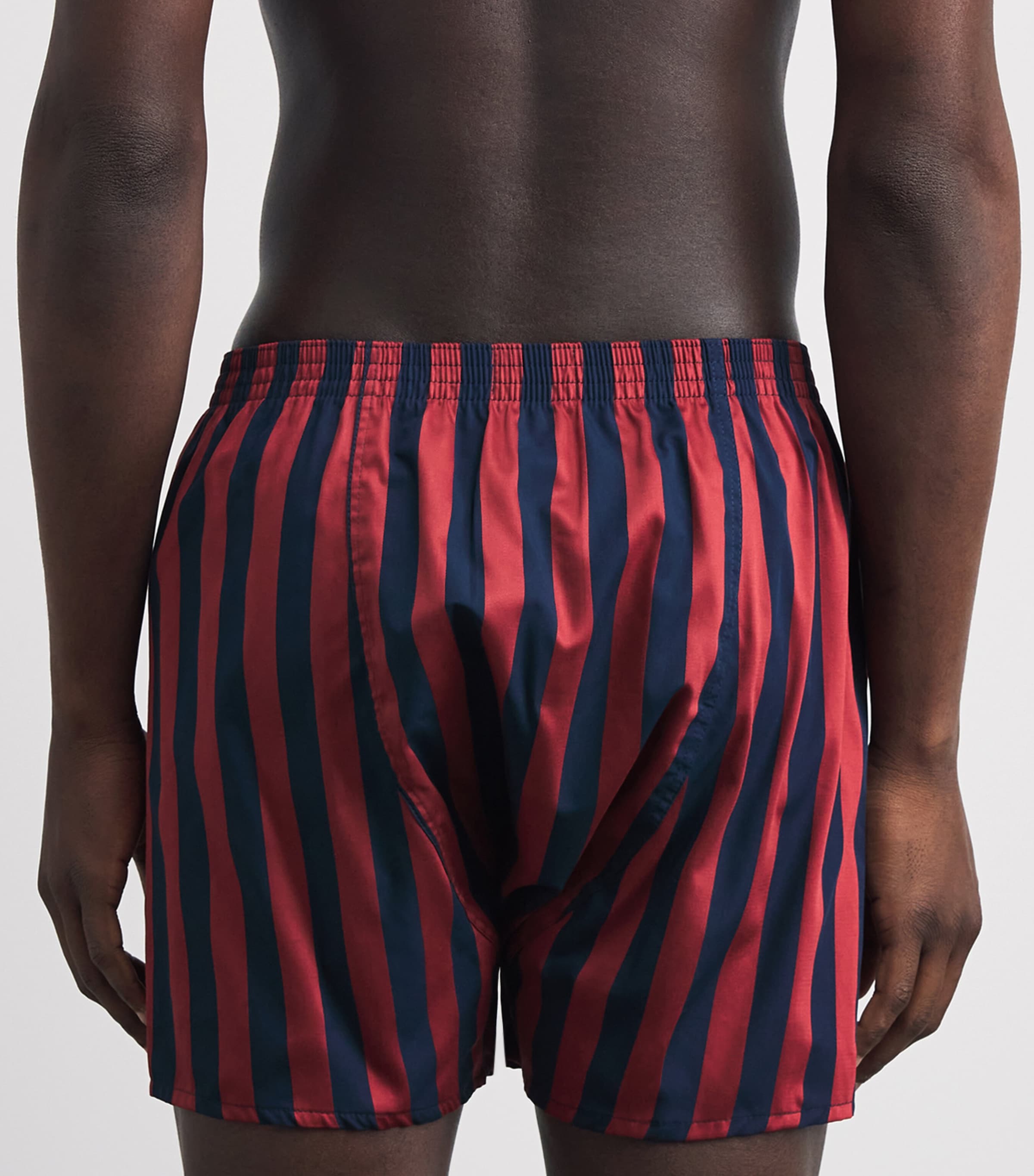 Derek Rose Mens Cotton Stripe Boxer Shorts Image 3