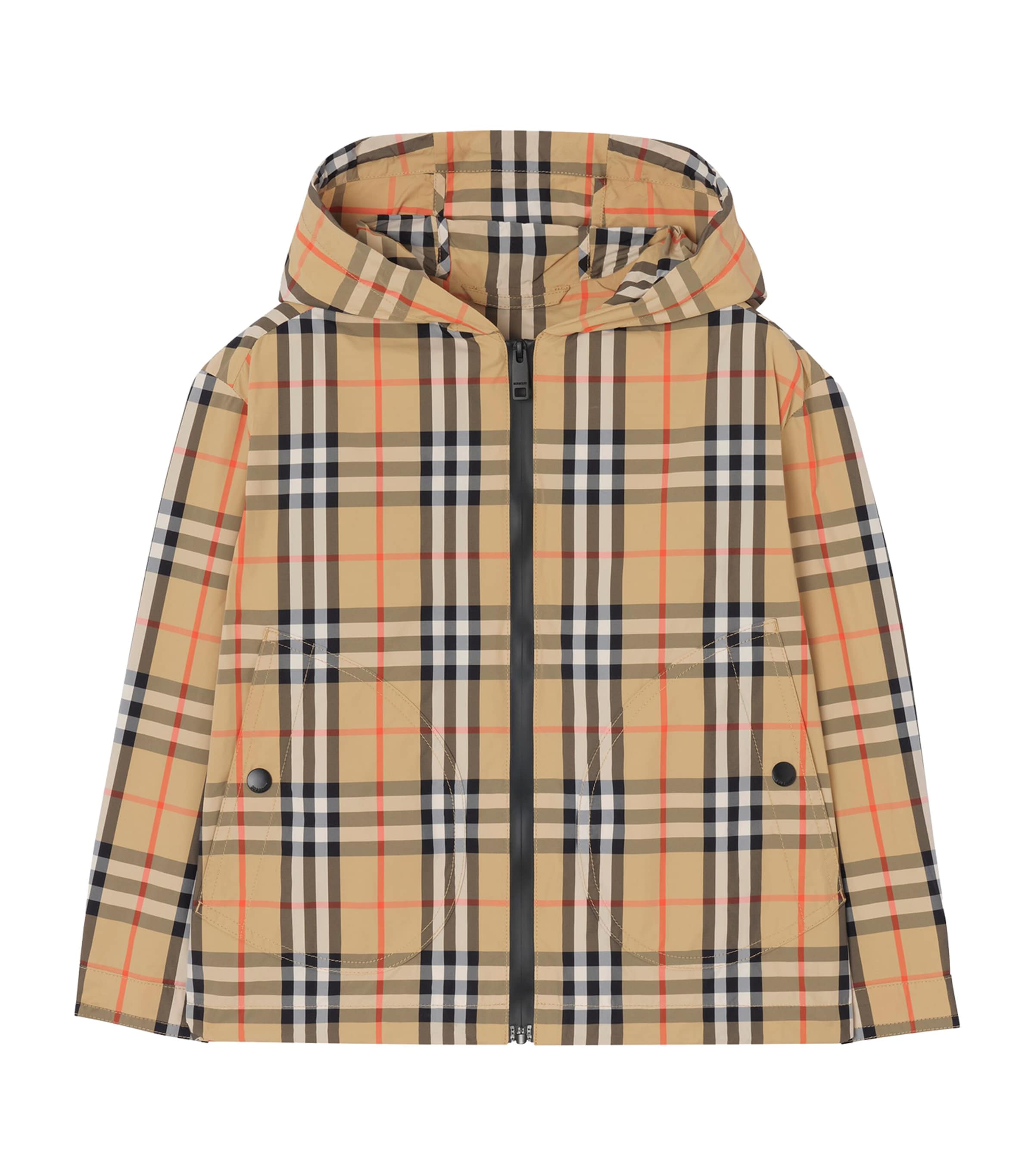 Burberry Kids Burberry Check Jacket (4-12 Years) Sand Ip Check Image 1
