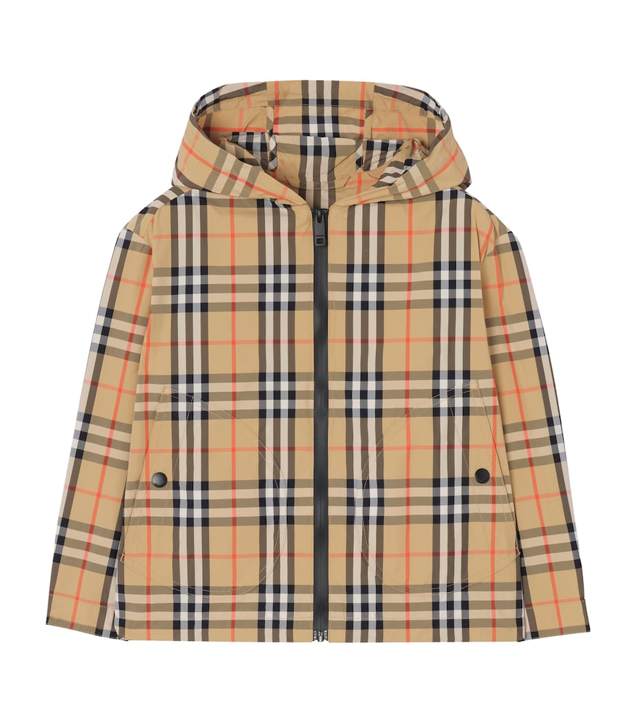 Burberry Kids Burberry Check Jacket (4-12 Years) Sand Ip Check Image 1