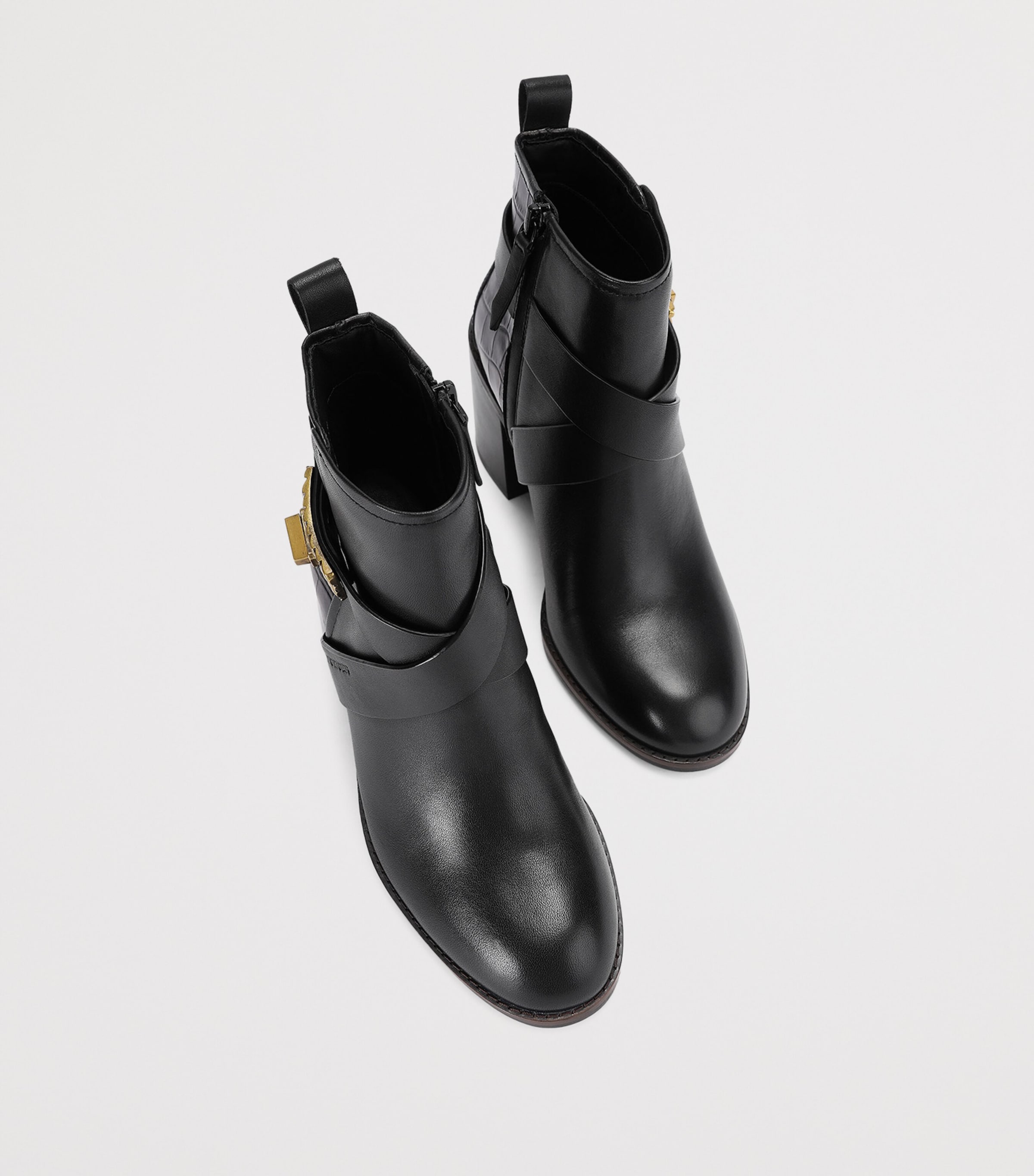 Kurt Geiger London Leather Marylebone Ankle Boots Black Image 4