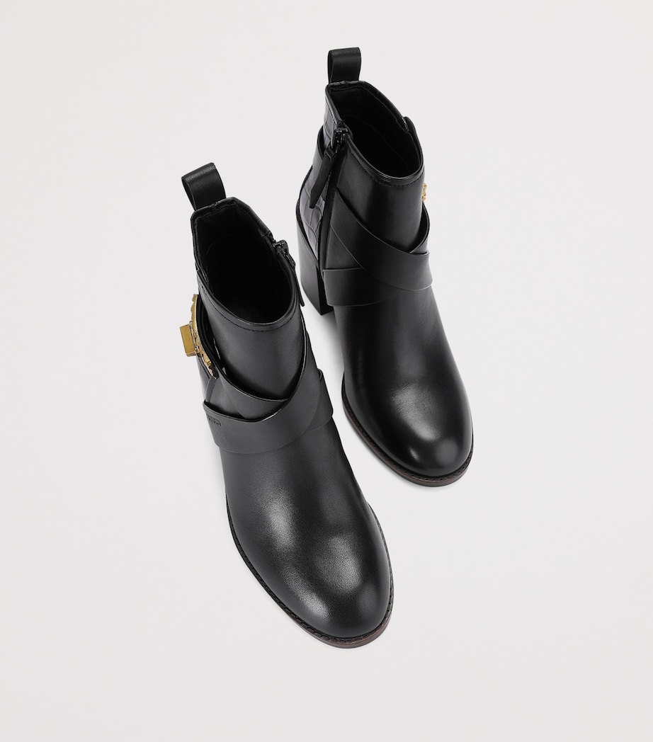 Kurt Geiger London Leather Marylebone Ankle Boots Black Image 4