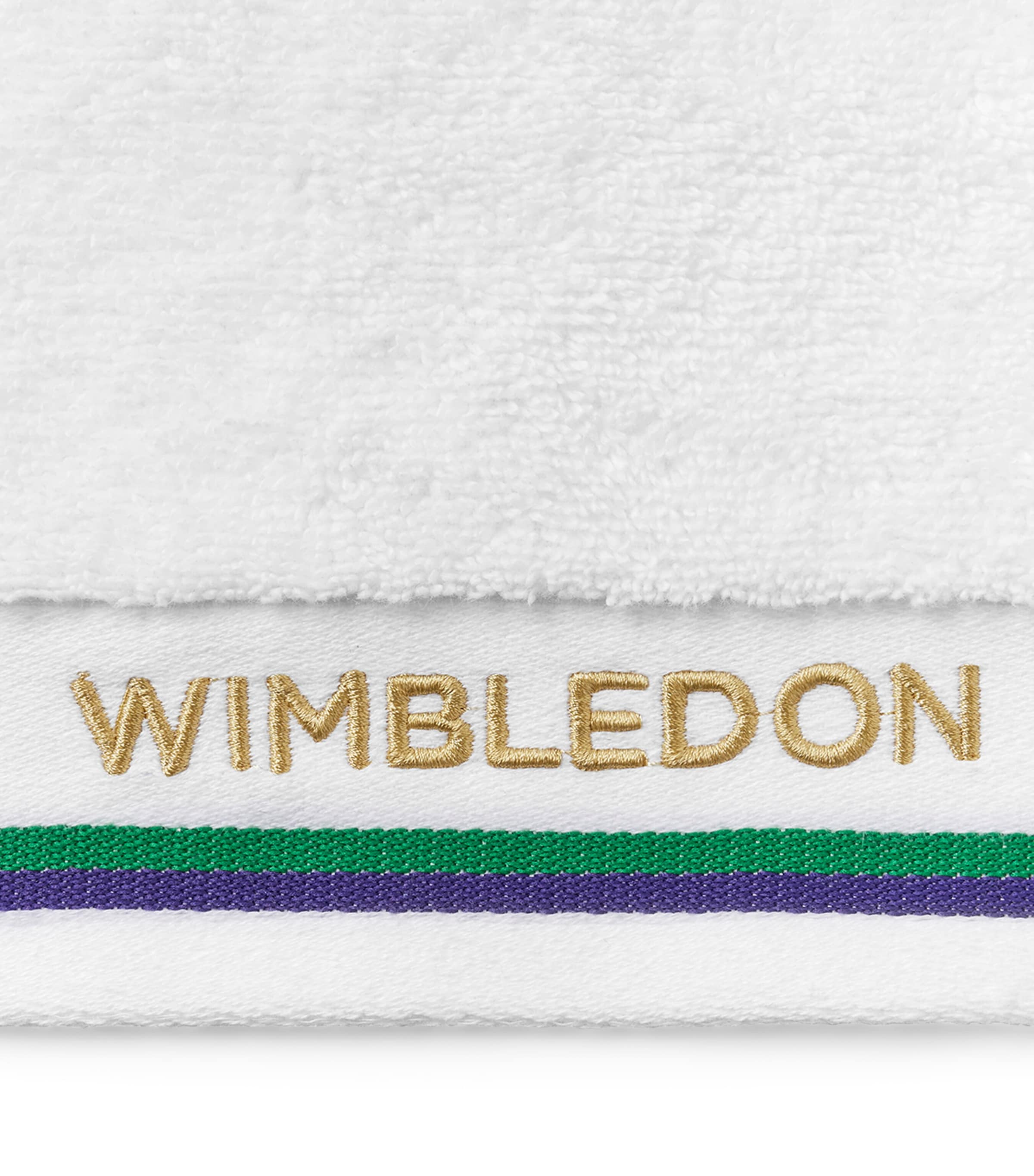 x Wimbledon Sports Guest Towel (40cm x 70cm) WHITE Image 4