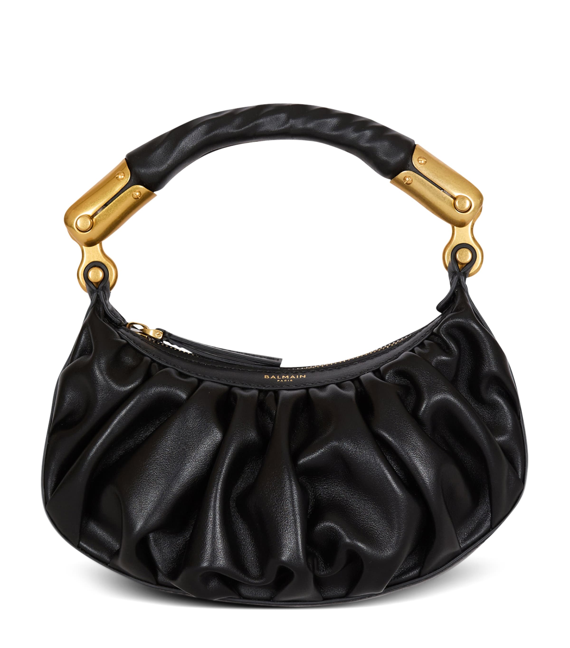 Mini Leather Ebene Top-Handle Bag 0PA NOIR Image 1
