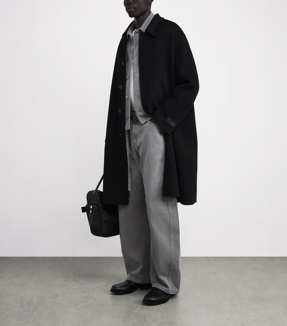 Garment-Dyed Curved-Leg Jeans GREY Image 2