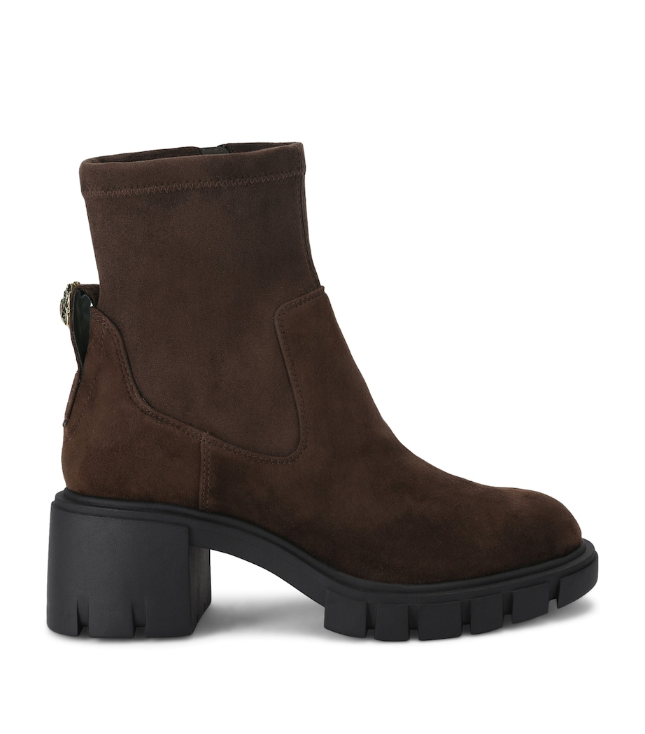 Kurt Geiger London Suede Clarence Ankle Boots 60 Dark Brown Image 1