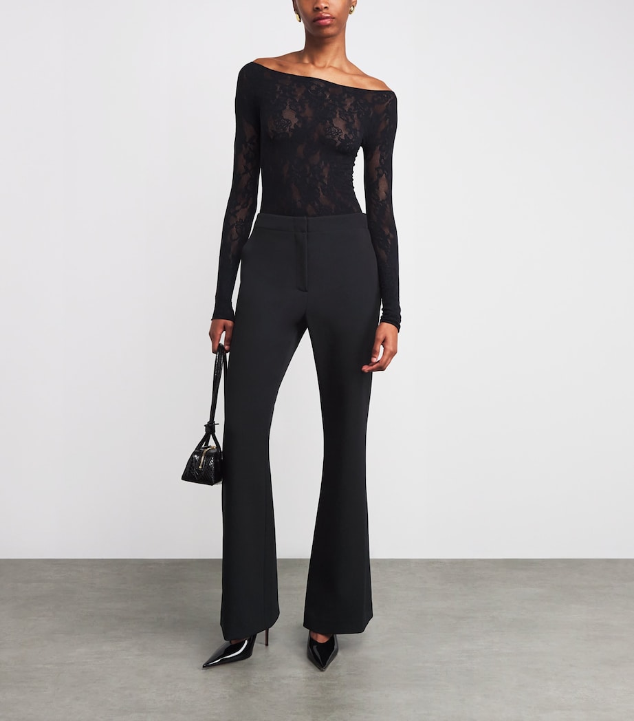 Kenna High-Rise Flared Trousers BLACK Image 2