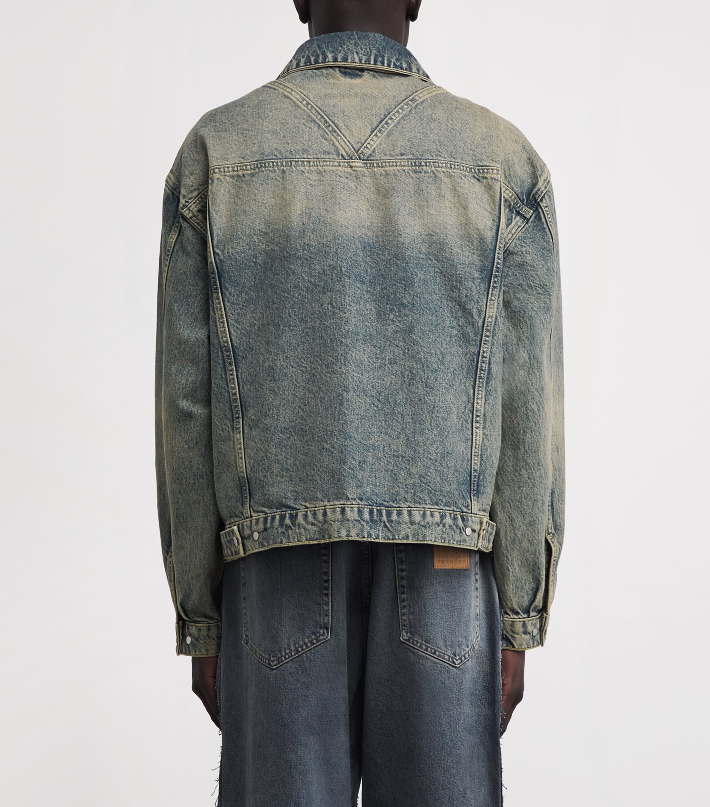 R4 Denim Jacket BLUE CREAM Image 4