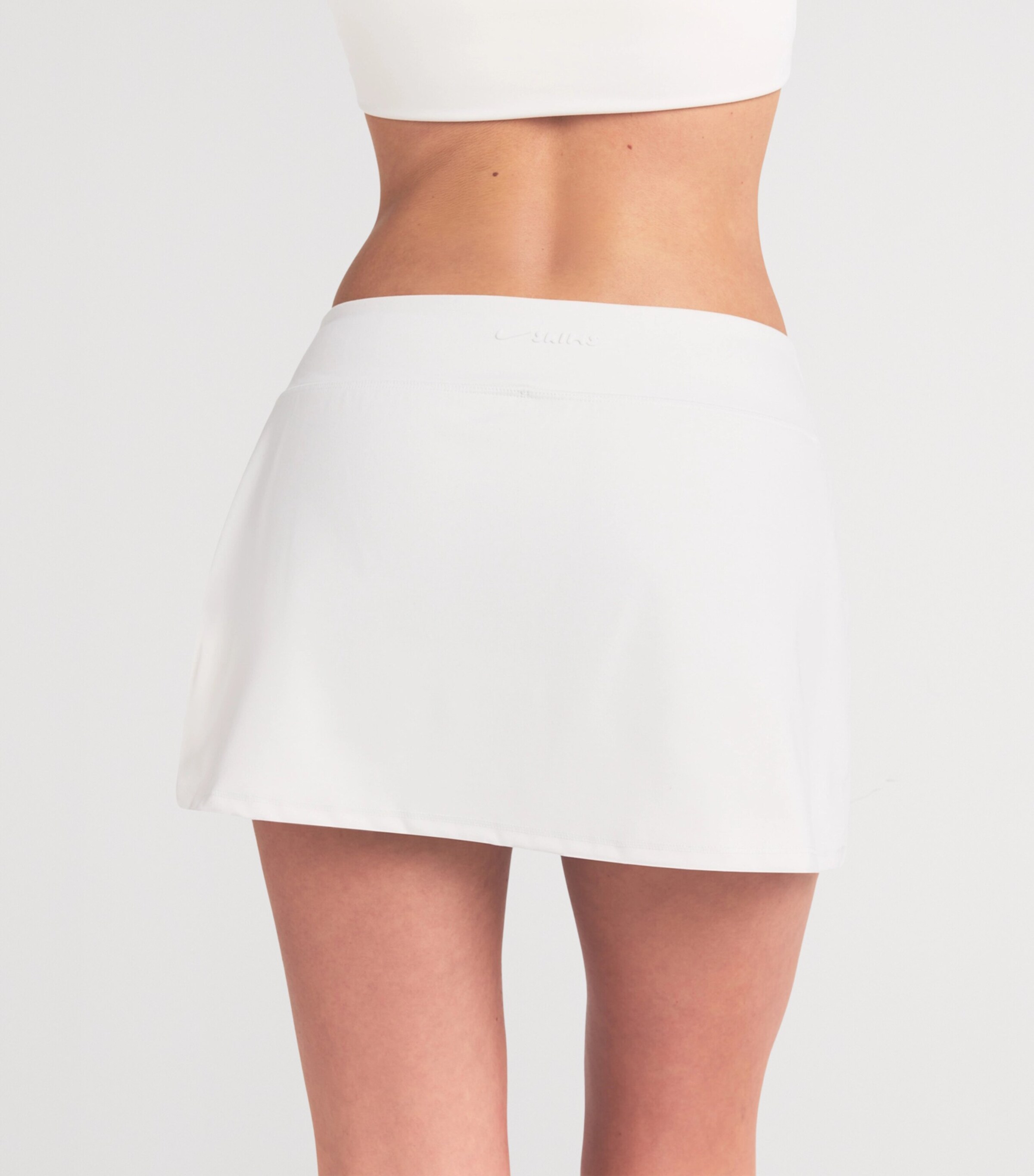 NikeSKIMS Womens NikeSKIMS Matte Mini Skort Ivory Image 3