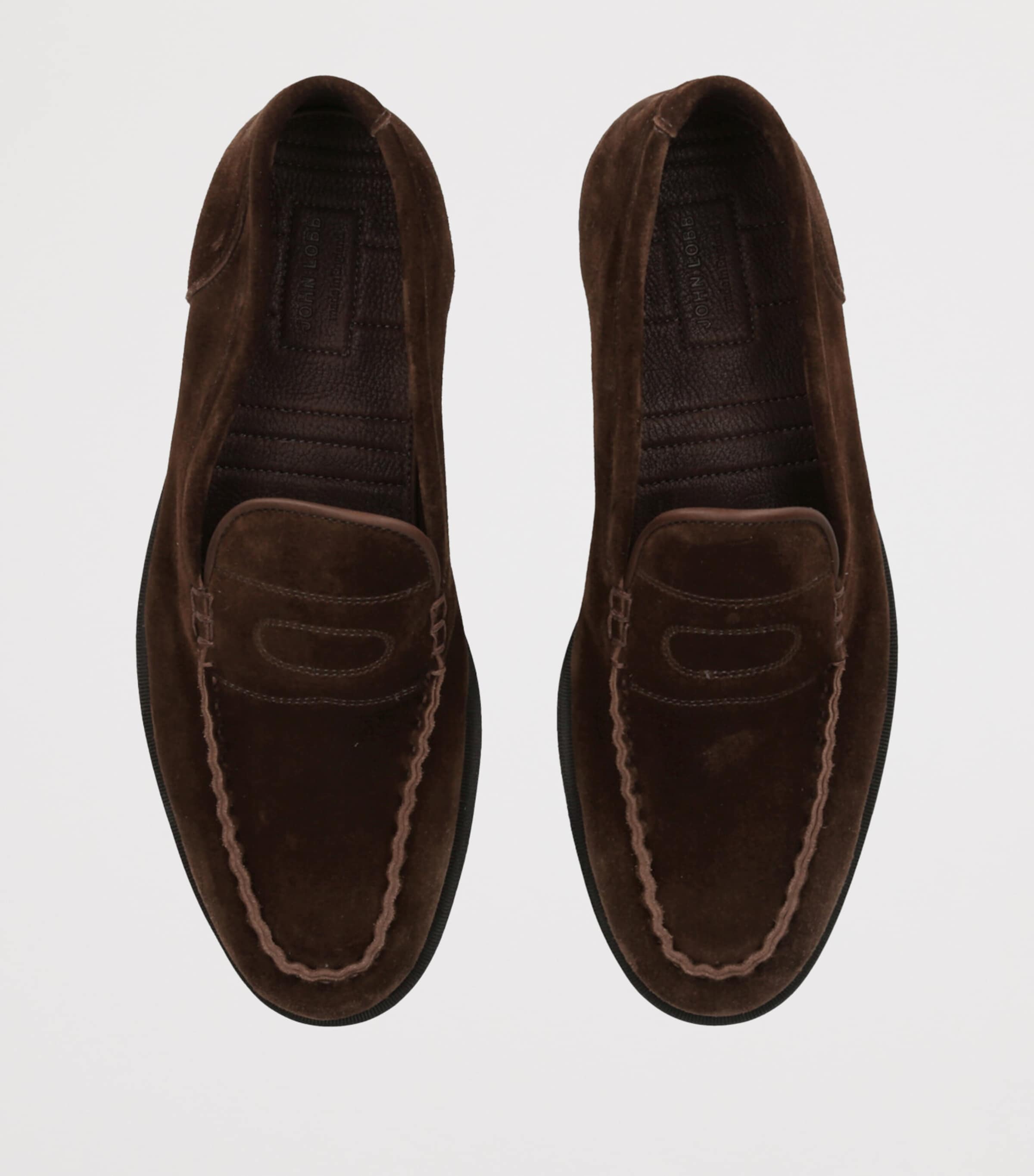 Suede Pace Loafers DARK BROWN Image 4