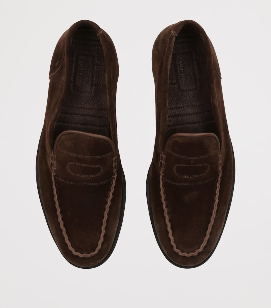 Suede Pace Loafers DARK BROWN Image 4