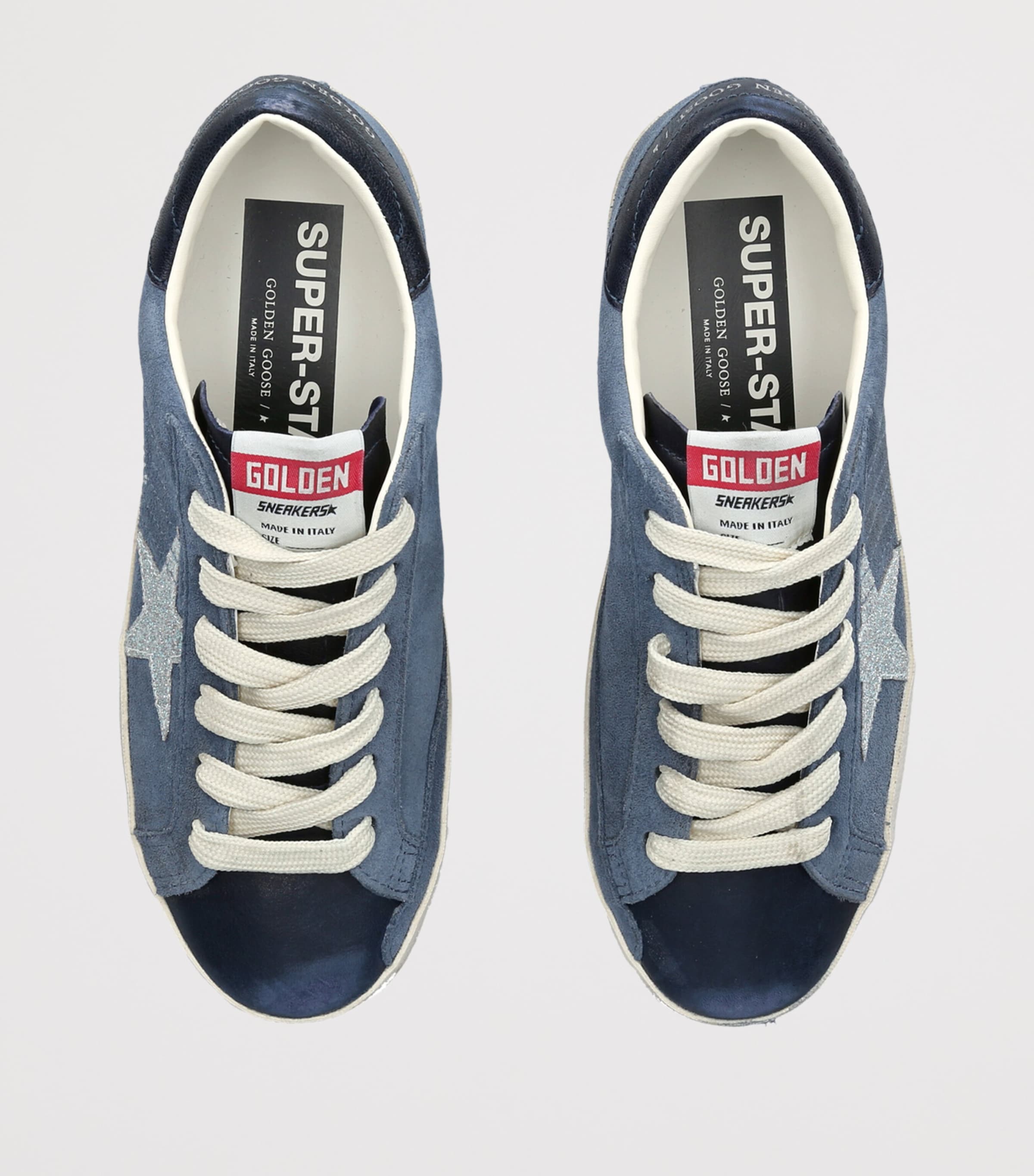 Golden Goose Suede Super Star Sneakers Denim Image 4