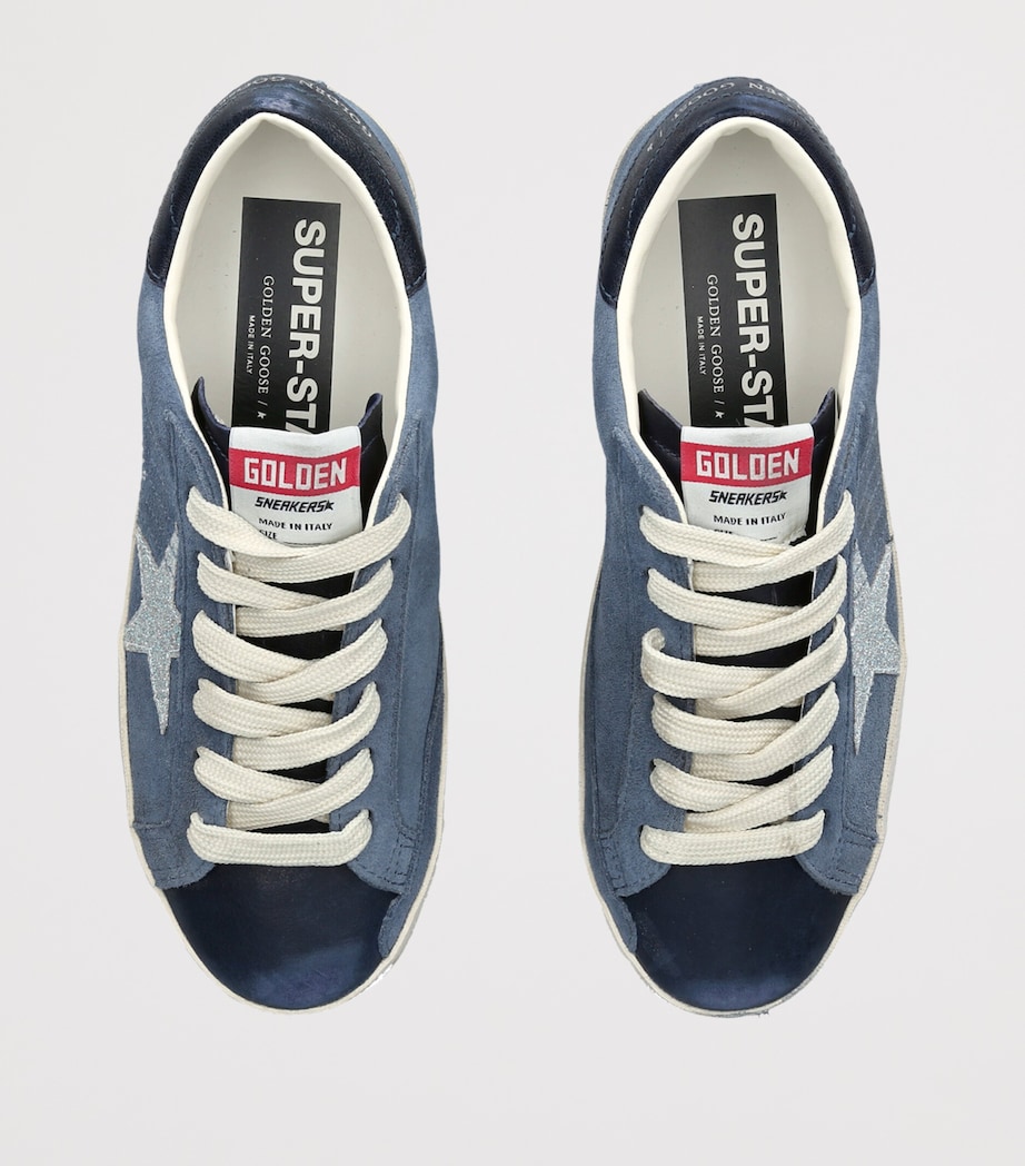 Golden Goose Suede Super Star Sneakers Denim Image 4