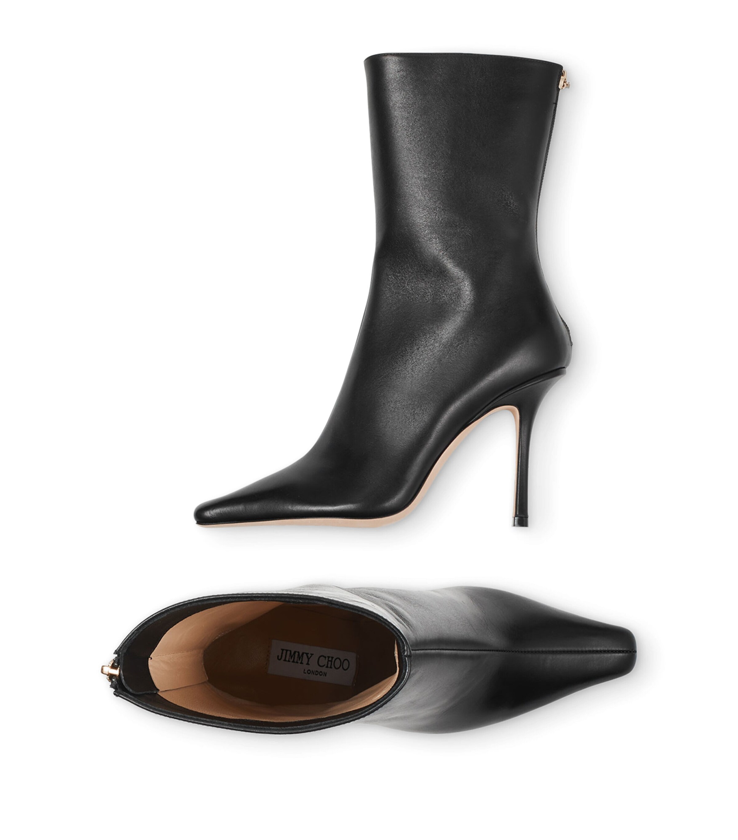 Jimmy Choo Agathe 100 Leather Ankle Boots | Harrods UK