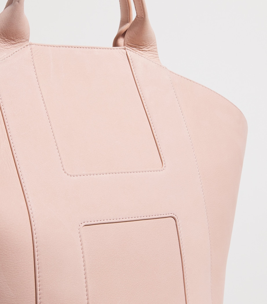 Medium Suede Tote Bag PINK Image 6