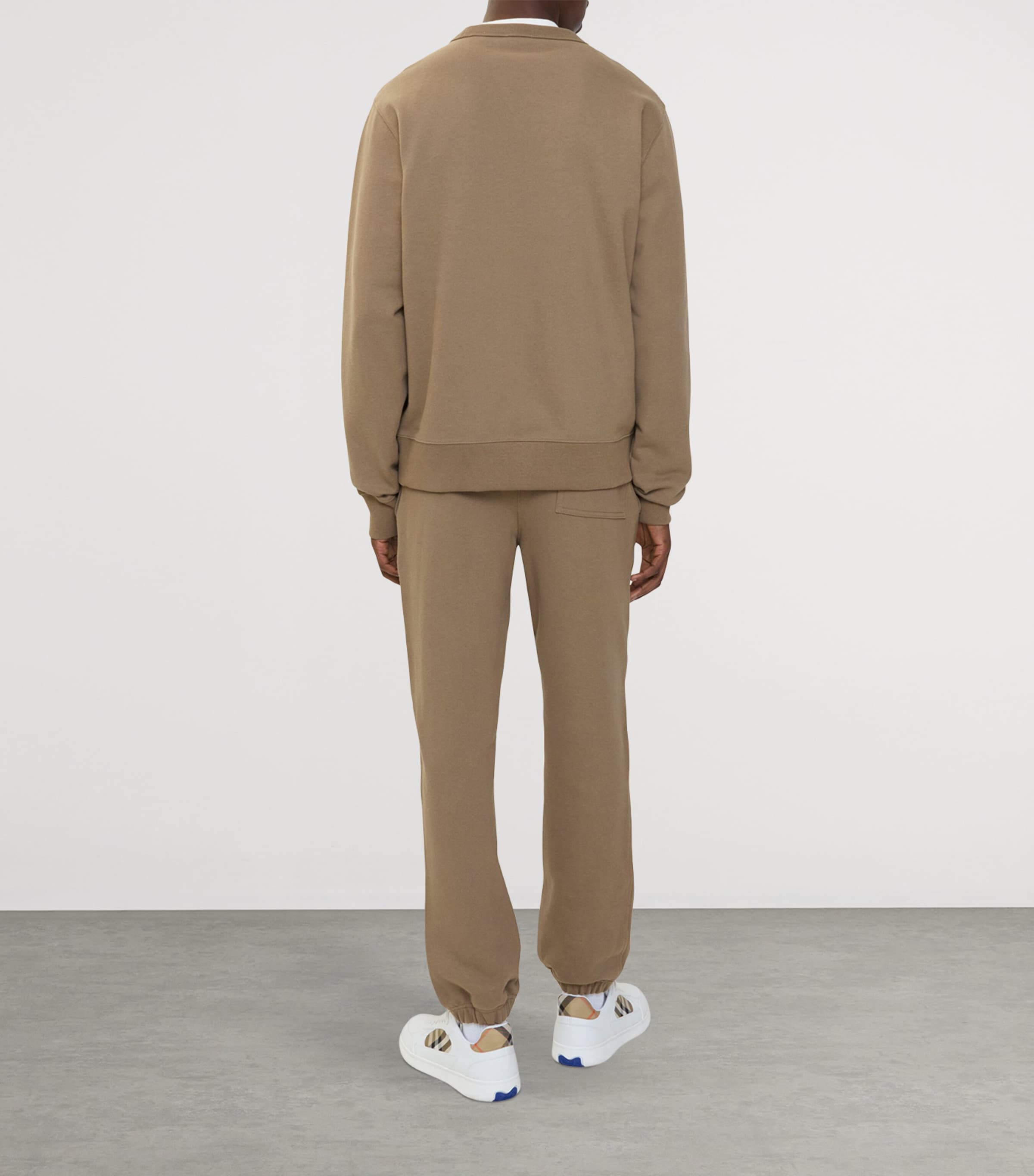 Cotton Check EKD Slim Sweatpants CLAY BROWN Image 3