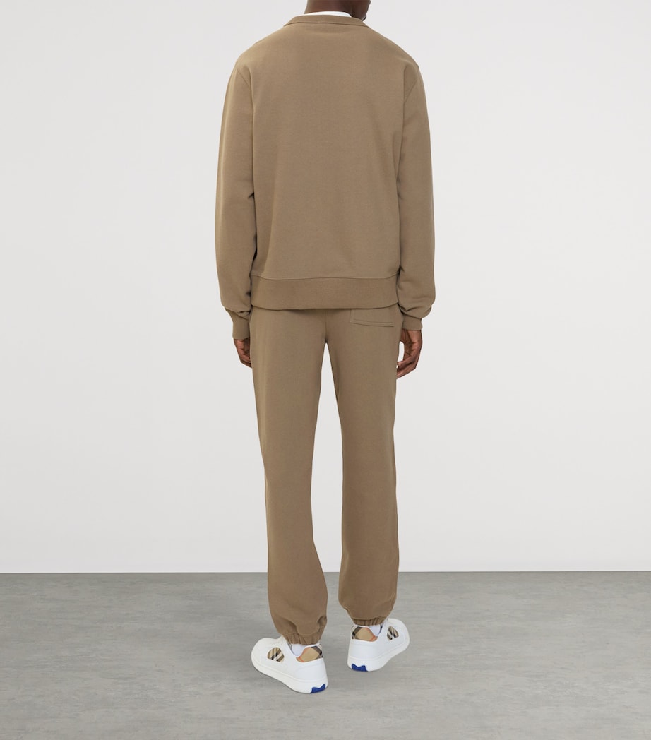 Cotton Check EKD Slim Sweatpants CLAY BROWN Image 3