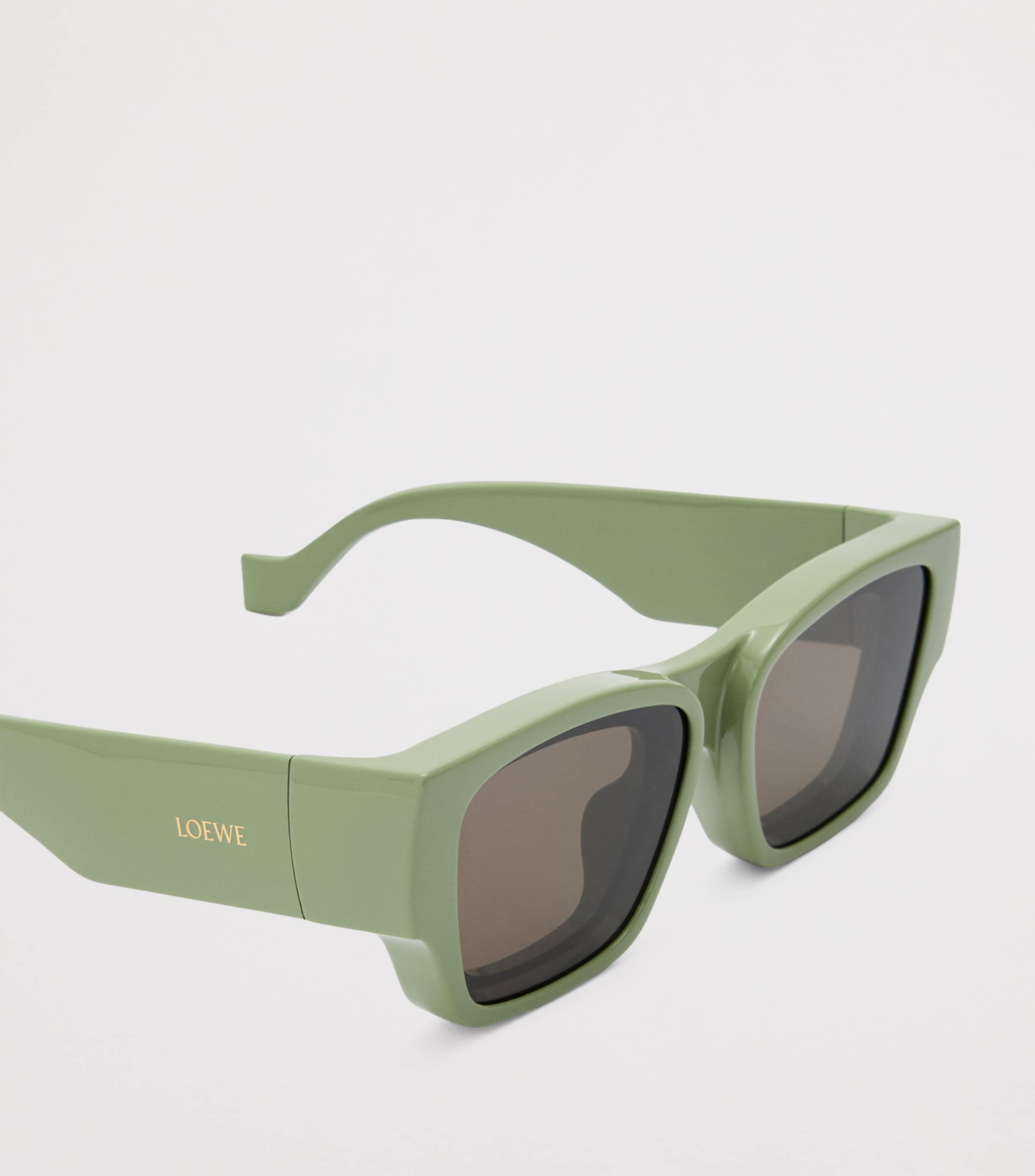 x Paula's Ibiza Front Lenses Square Sunglasses GREY GREEN Image 4