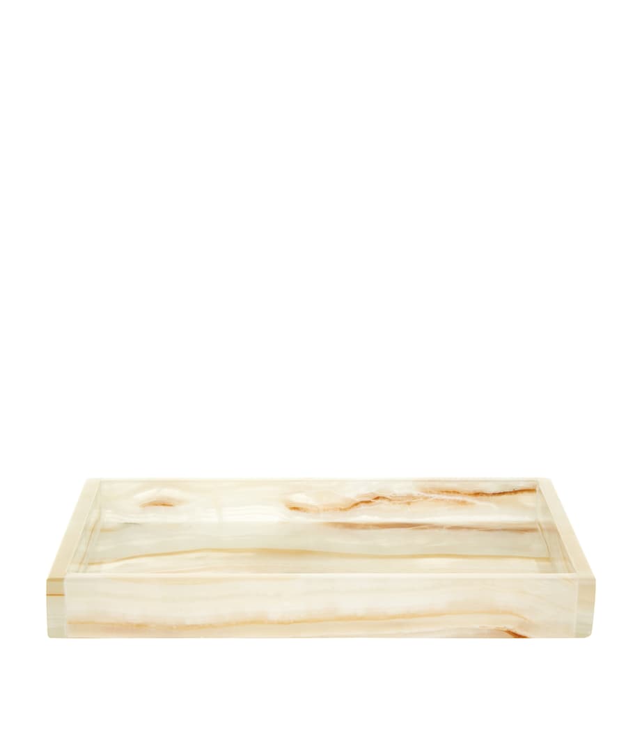 Ambarino Onyx Tray WHITE Image 1