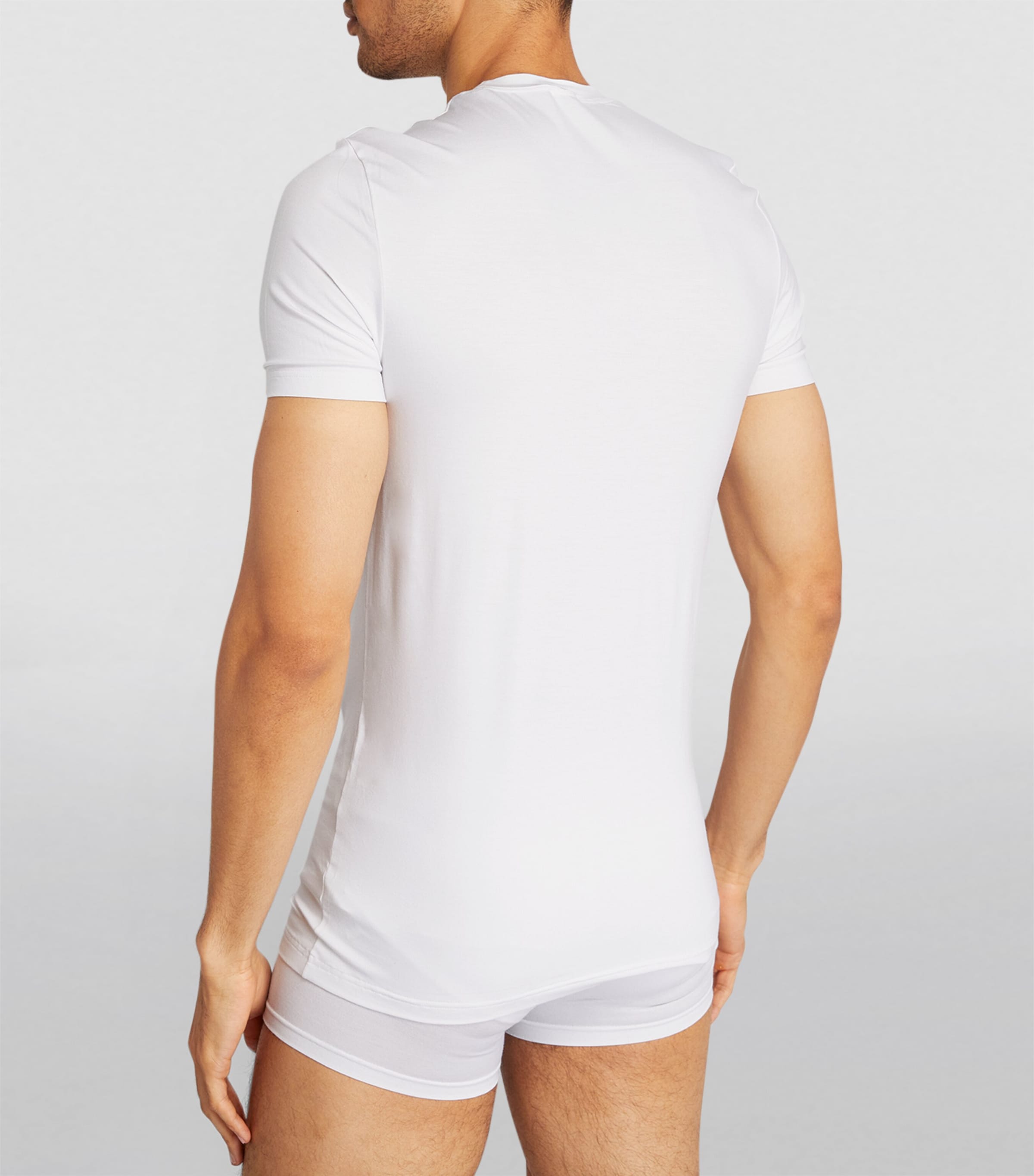 Stretch-Modal Pureness T-Shirt 01 WHITE Image 4