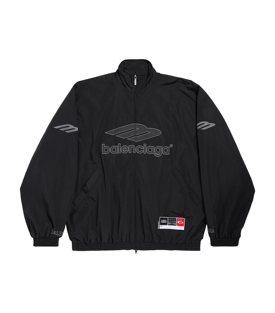 Cotton-Blend 3B Logo Oversized Jacket 1000 Image 1