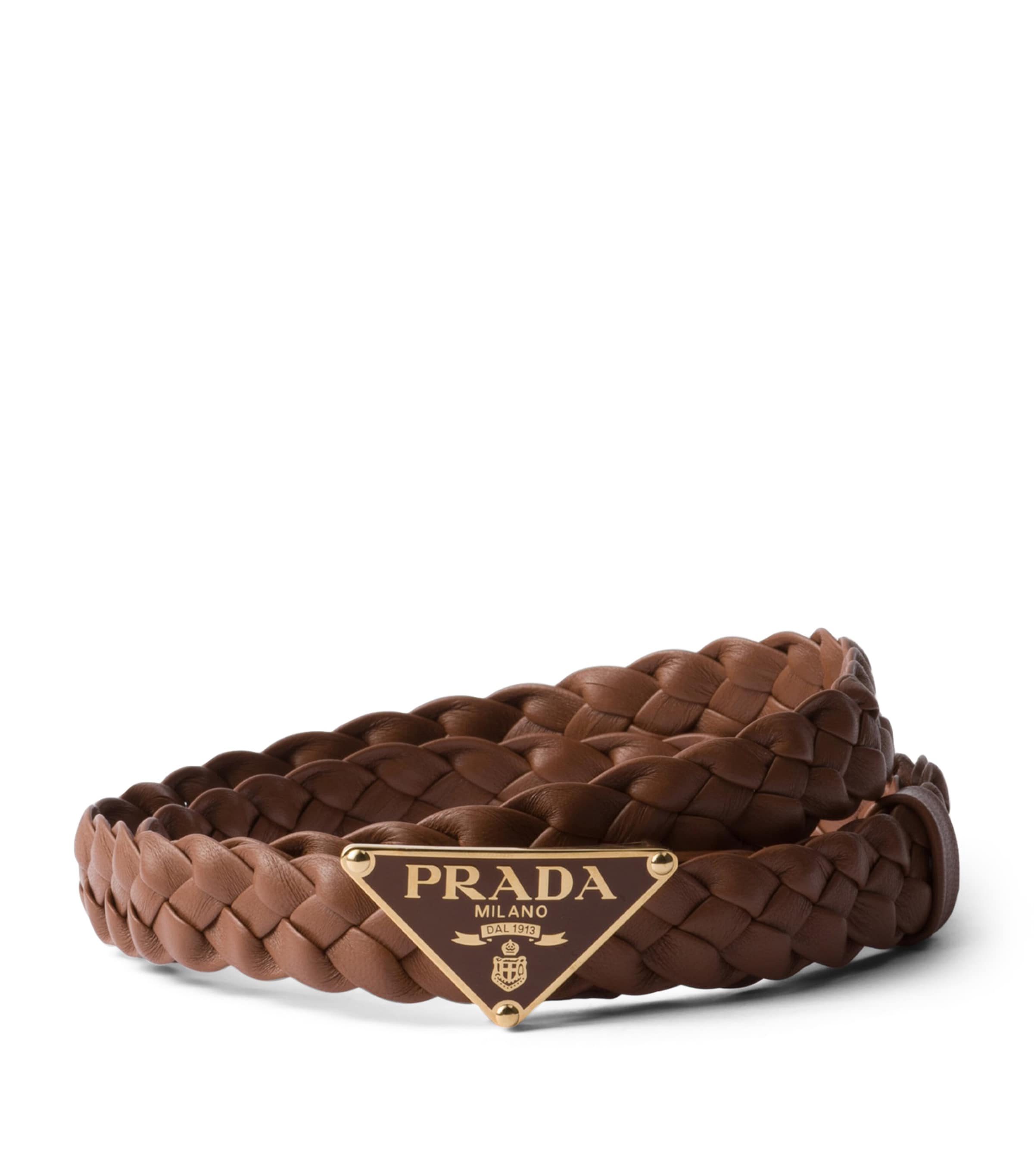 Nappa Leather Braided Belt F0046 Image 1