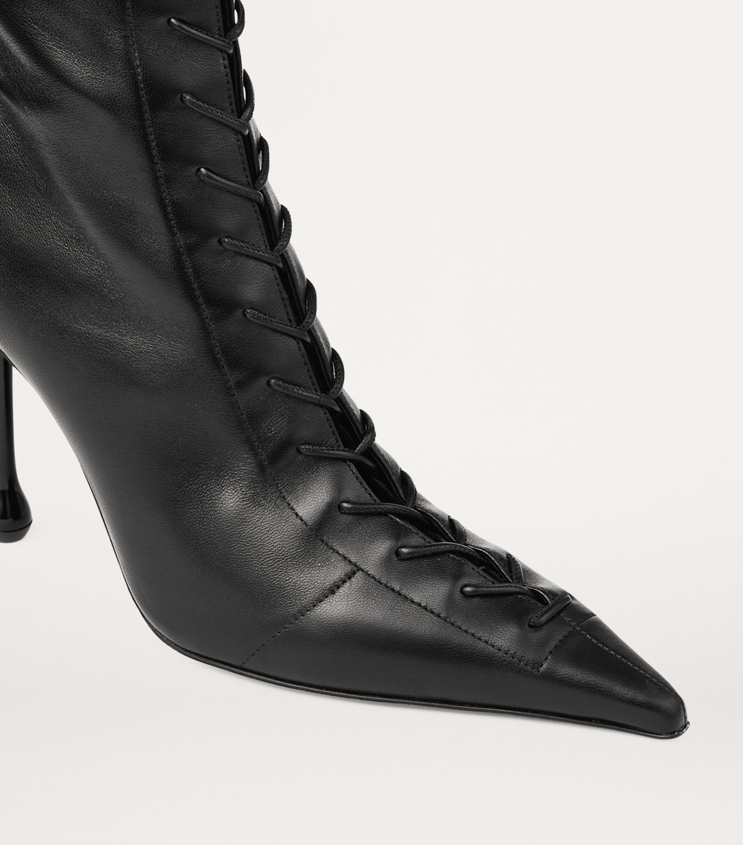 Scarlett 95 Leather Boots BLACK Image 5