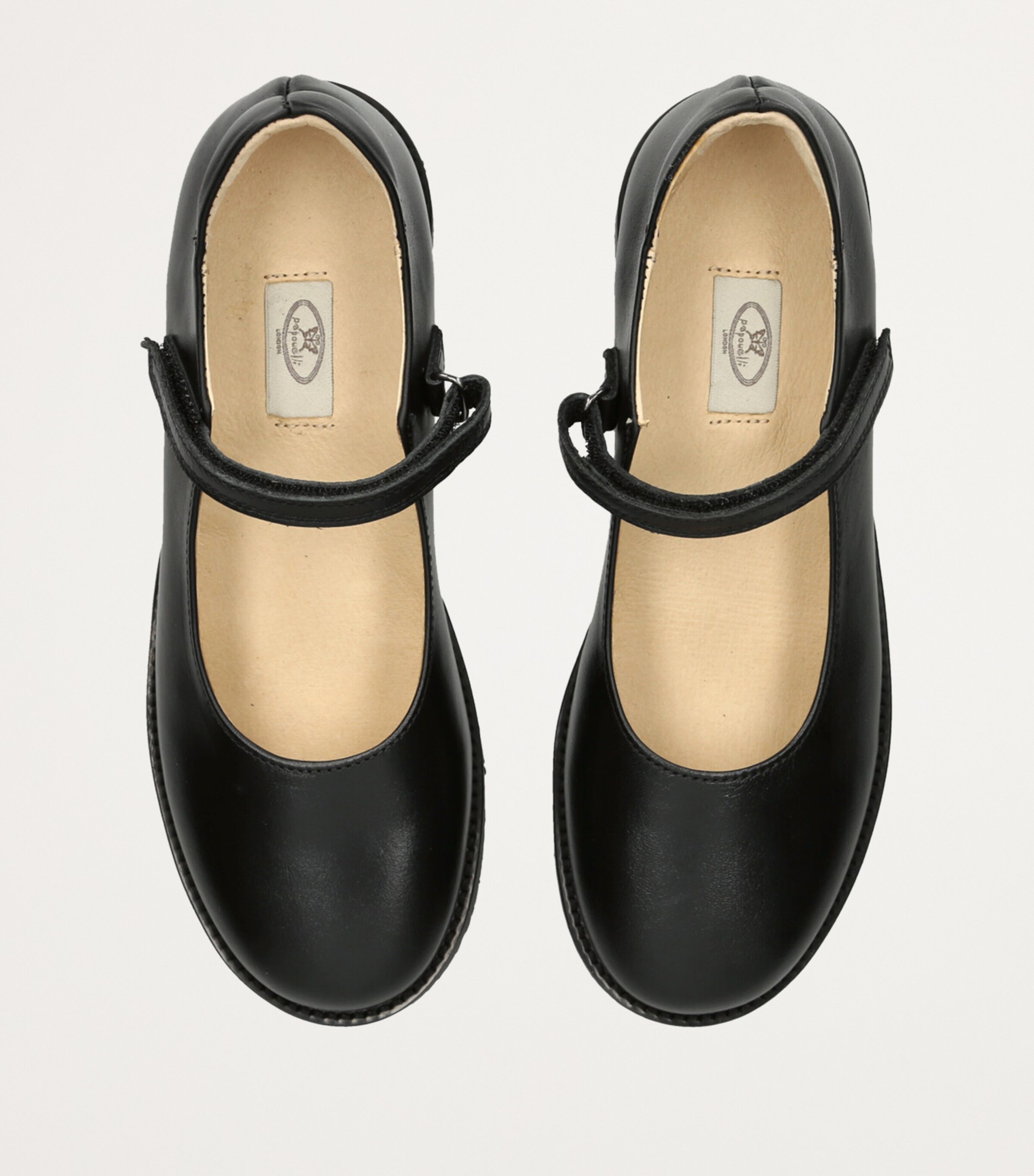 papouelli Leather Emilia Shoes Black Image 4