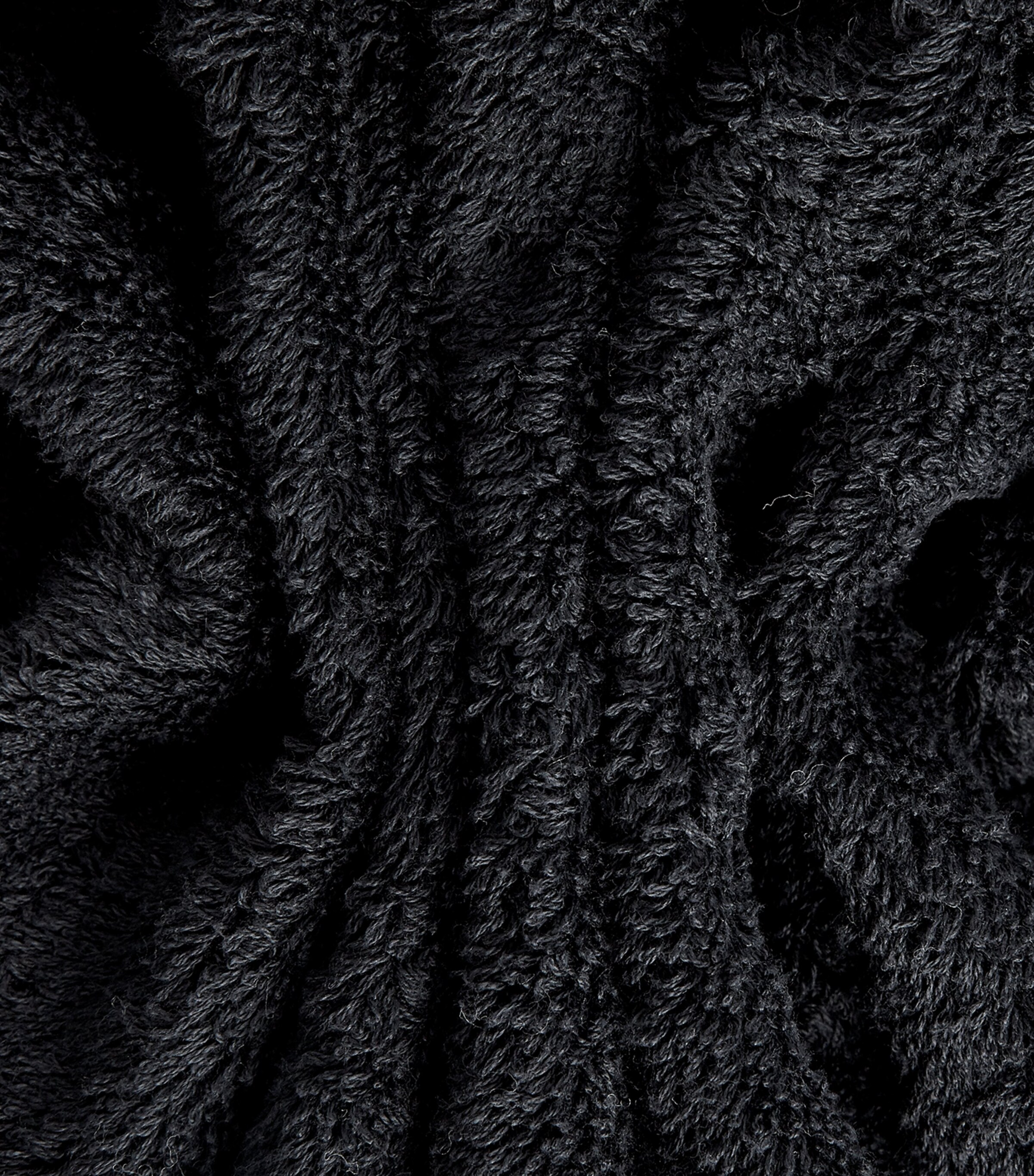 Abyss & Habidecor Super Pile Face Towel (30cm x 30cm) Black Image 2