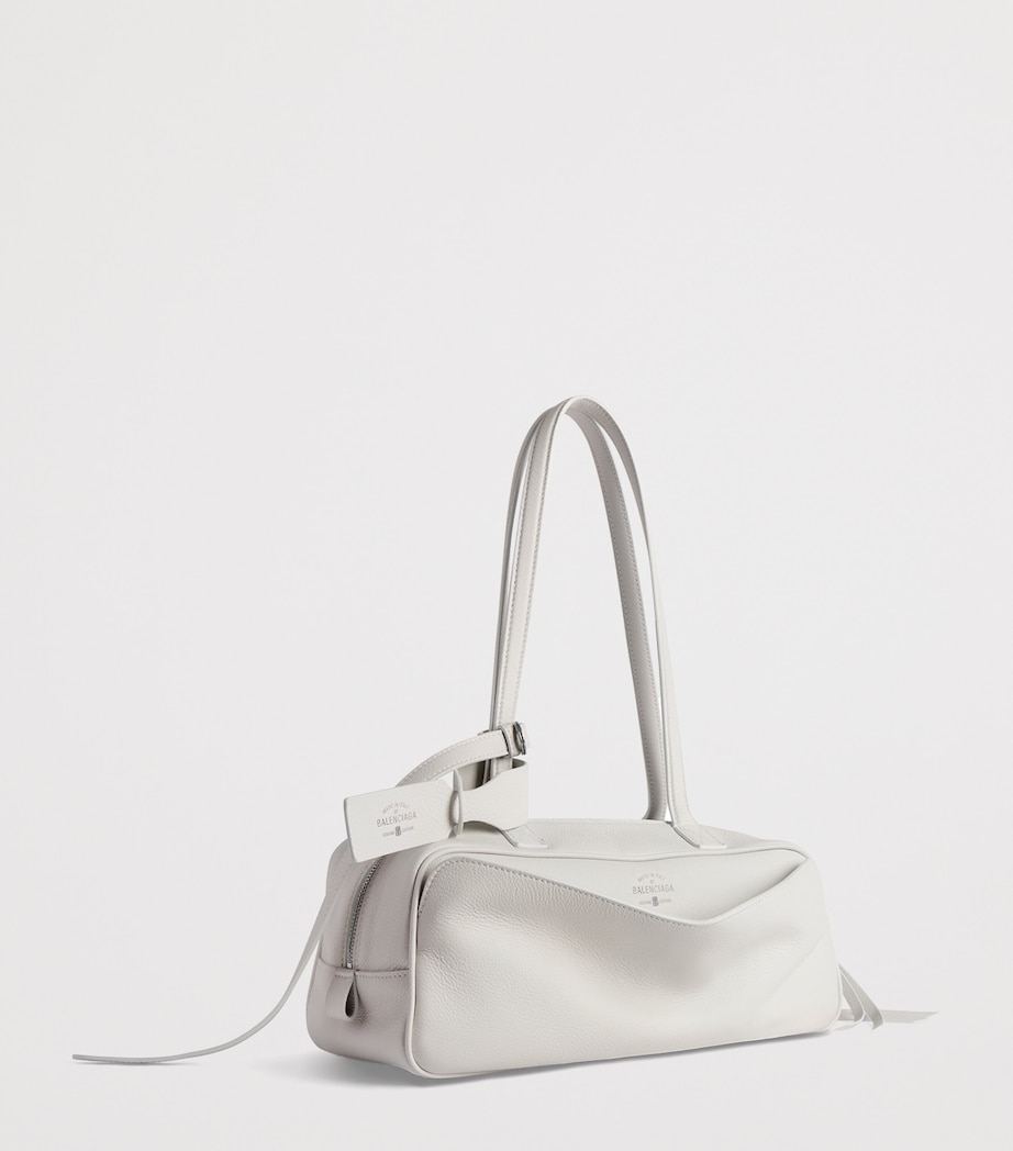 Small Leather Carrie Bowling Top-Handle Bag 9016 Image 4