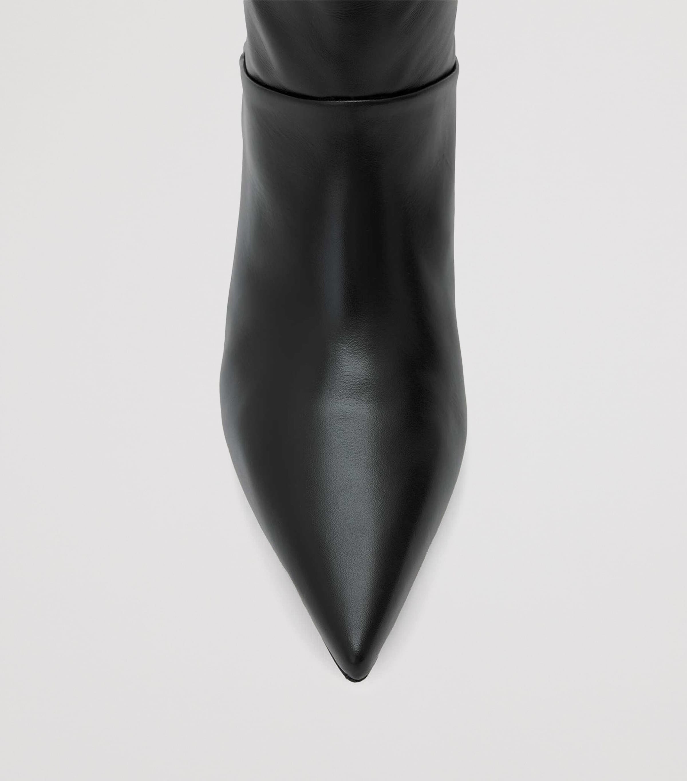 Leather Odyssey Knee-High Boots BLACK Image 7